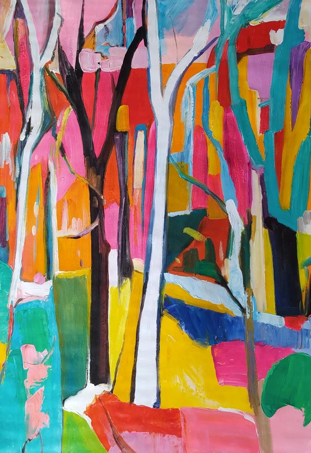 Angel Rivas Abstract Painting - FOREST
