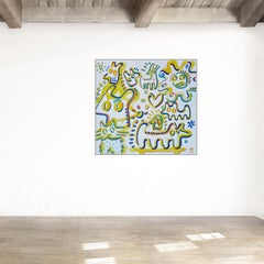 FRIENDS,  acrylic on canvas