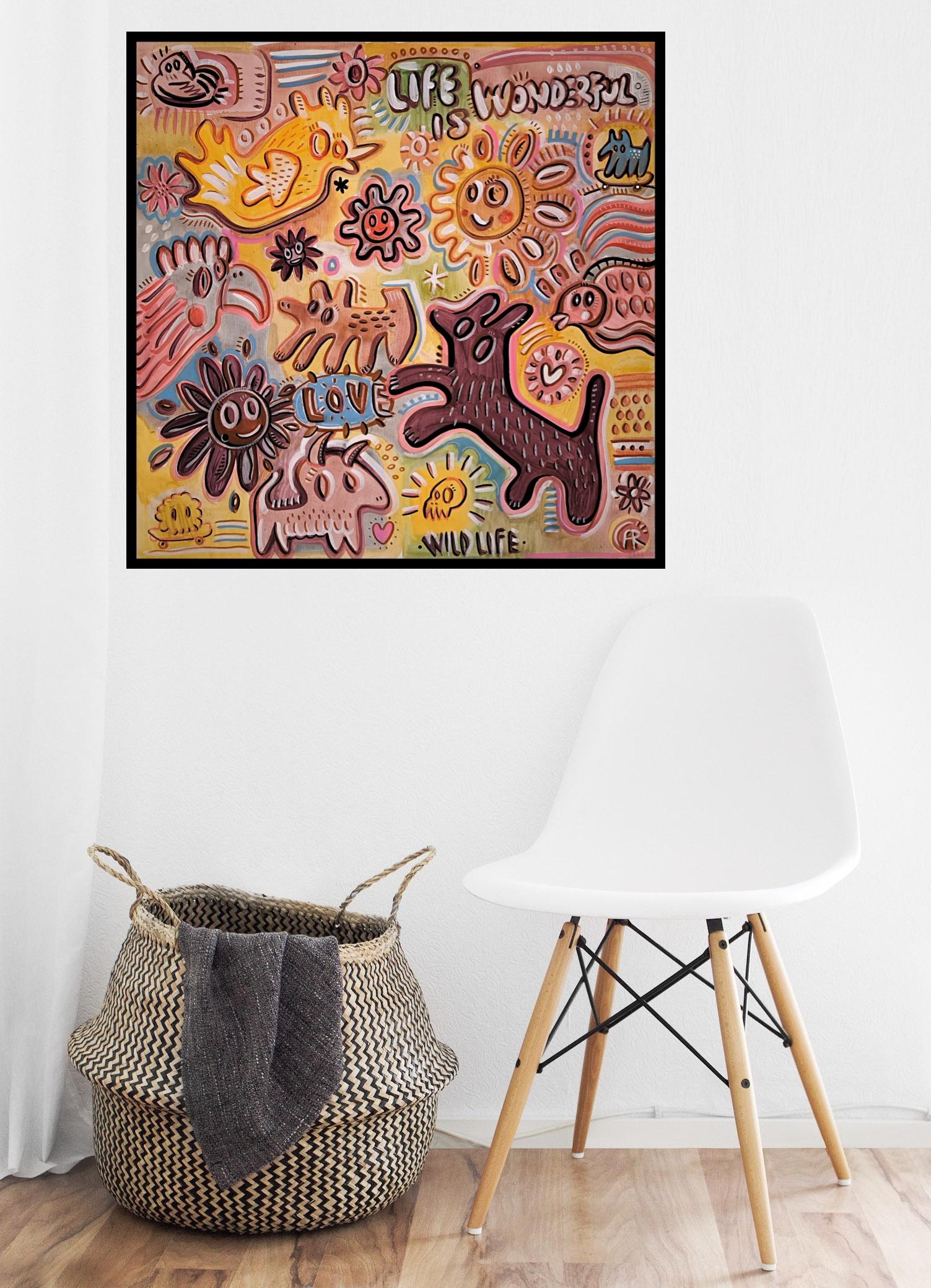 DAS LEBEN IST WUNDERBAR – Painting von Angel Rivas