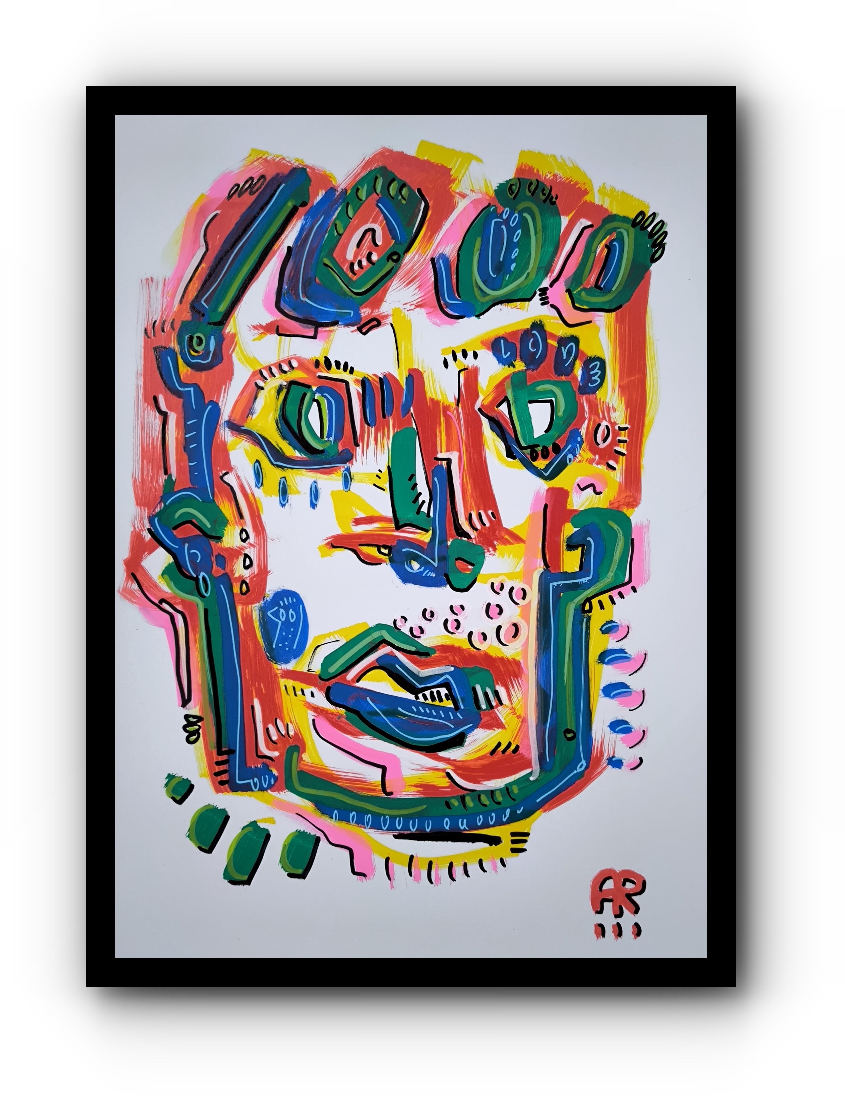 VISAGE D'AMOUR - Painting de Angel Rivas