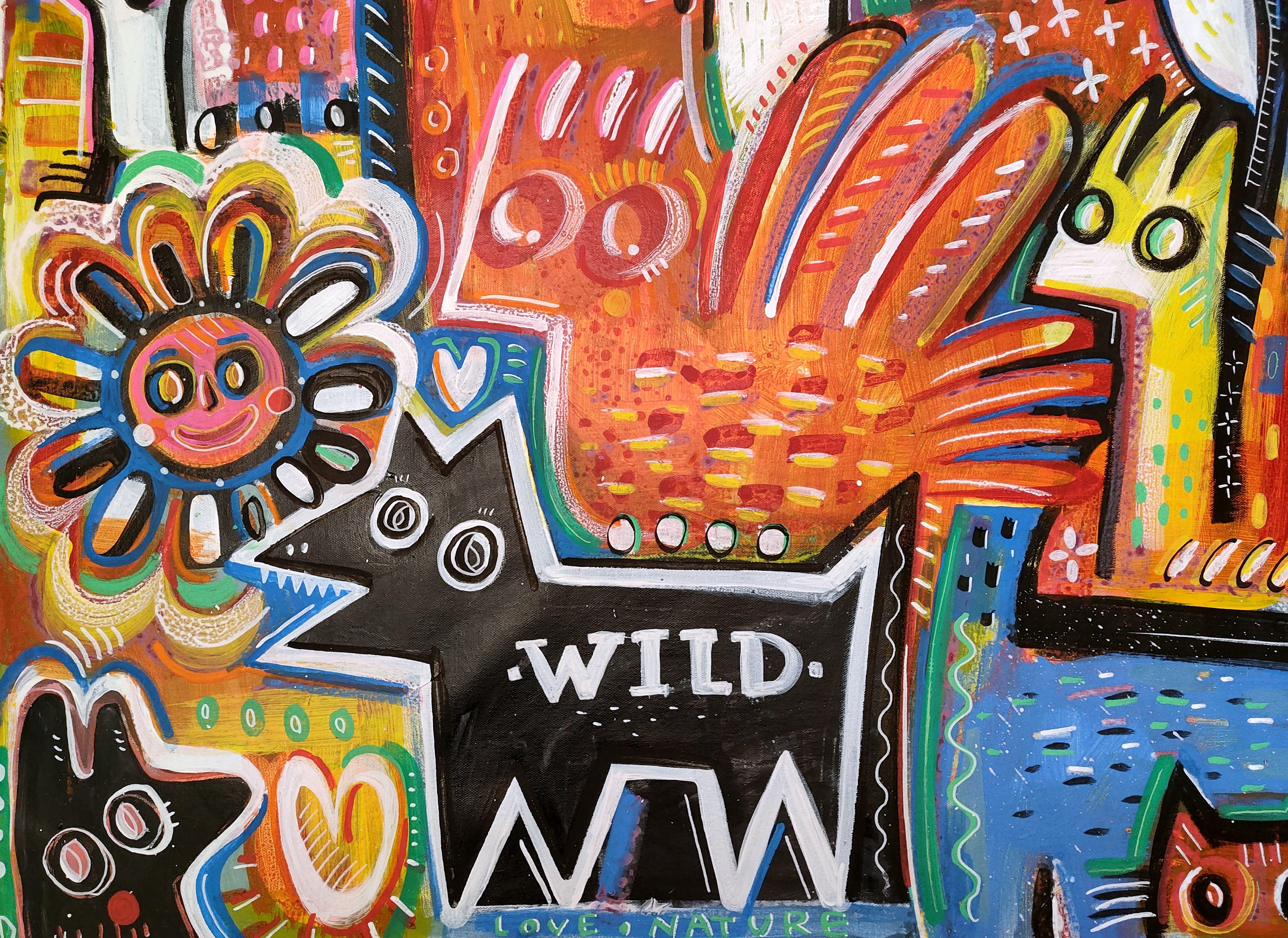 Acrylic painting on canvas
Unframed