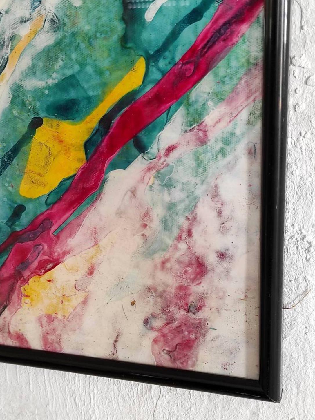 FUSIONE - Painting Espressionismo astratto di Angel Rivas