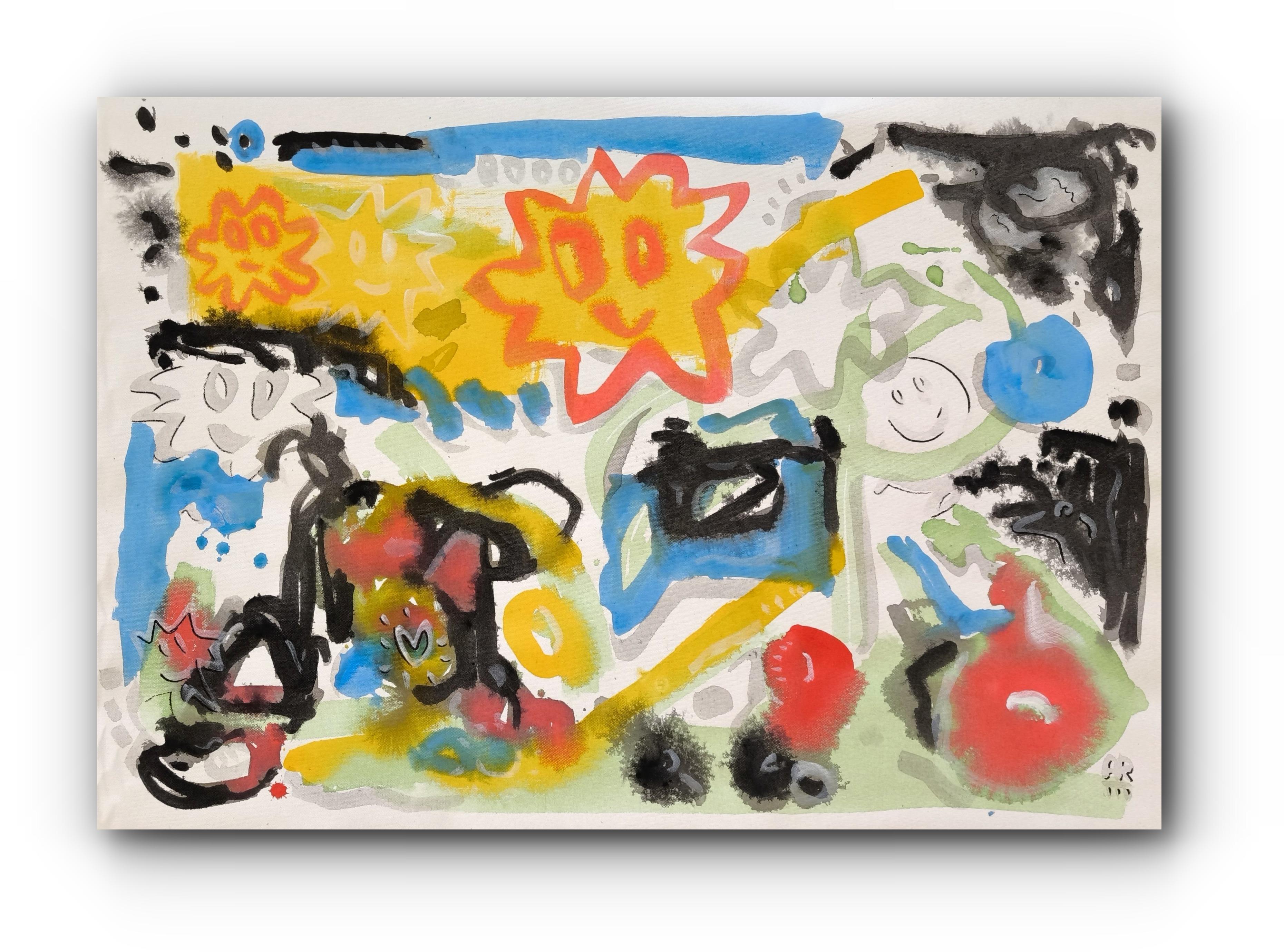 Angel Rivas Abstract Painting - MY SMILING STAR