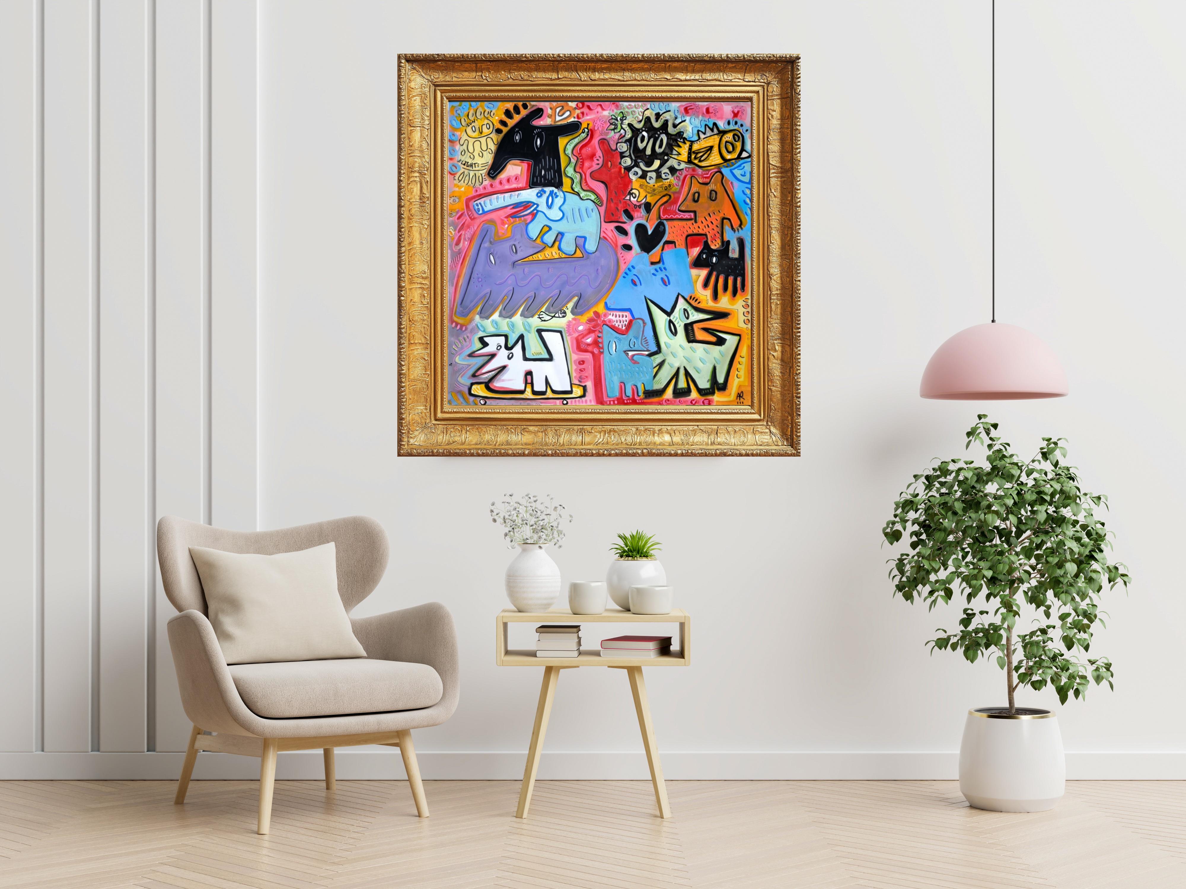 NATÜRLICHE VIELFALT (Neue Wilde), Painting, von Angel Rivas