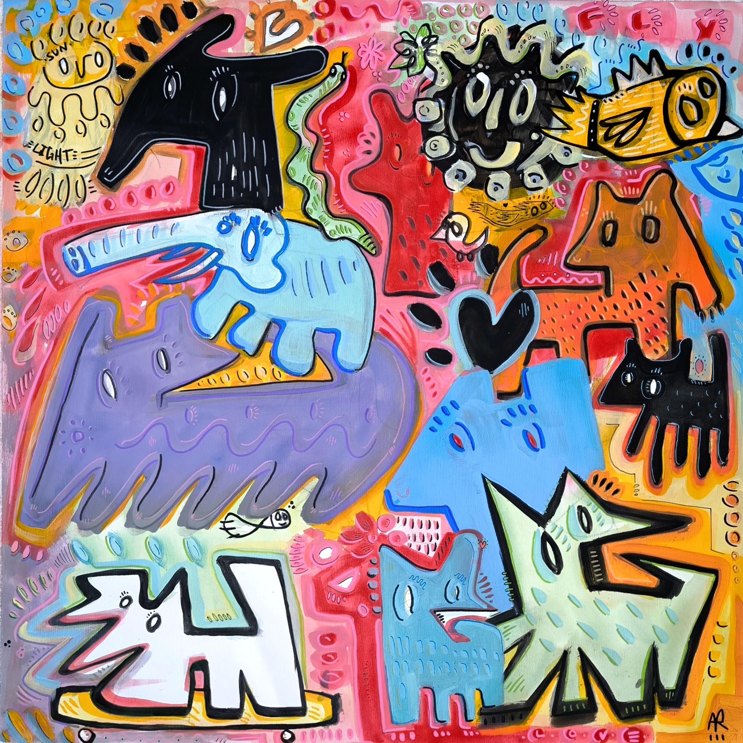 Angel Rivas Animal Painting – NATÜRLICHE VIELFALT