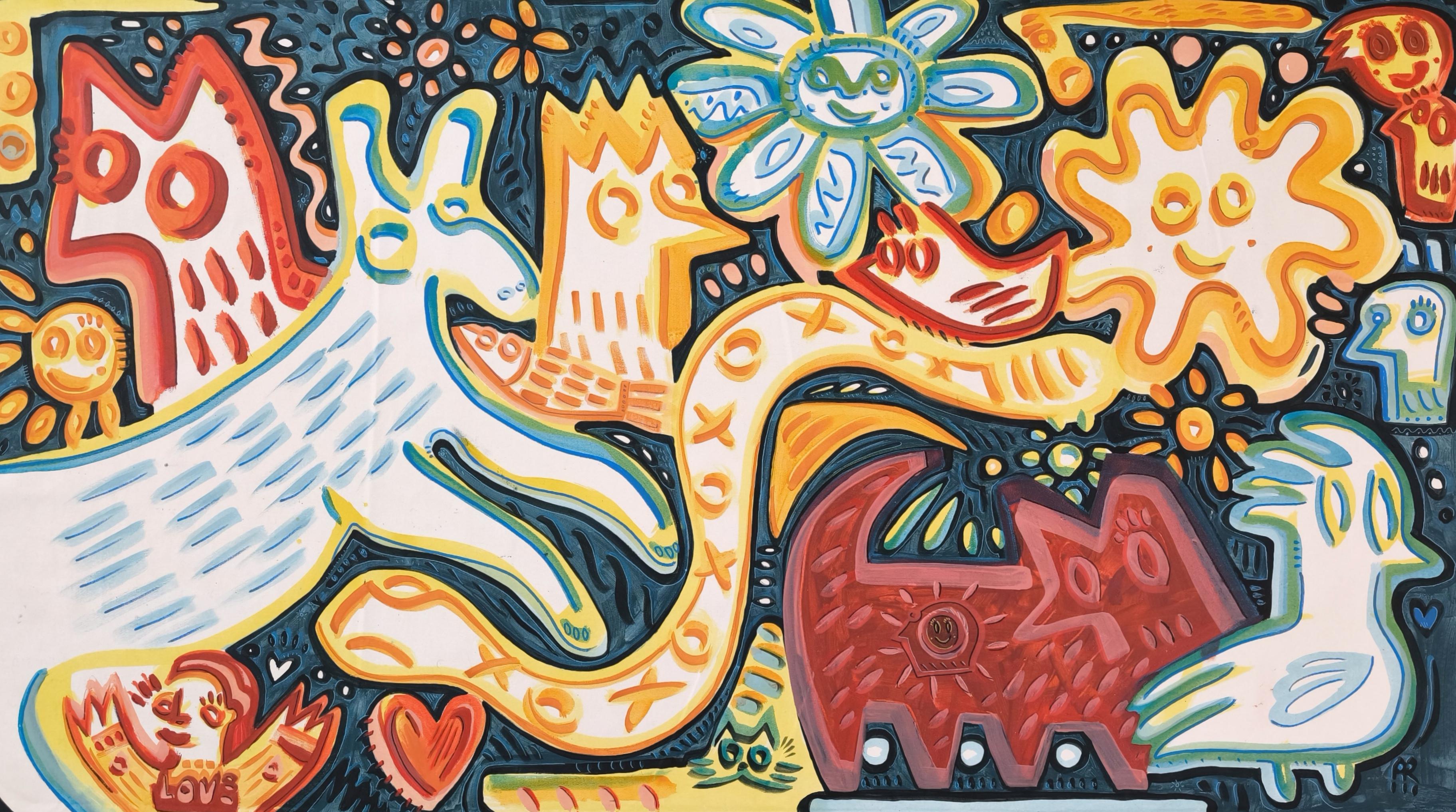 ARMONIA NATURALE - Painting Neoespressionismo di Angel Rivas