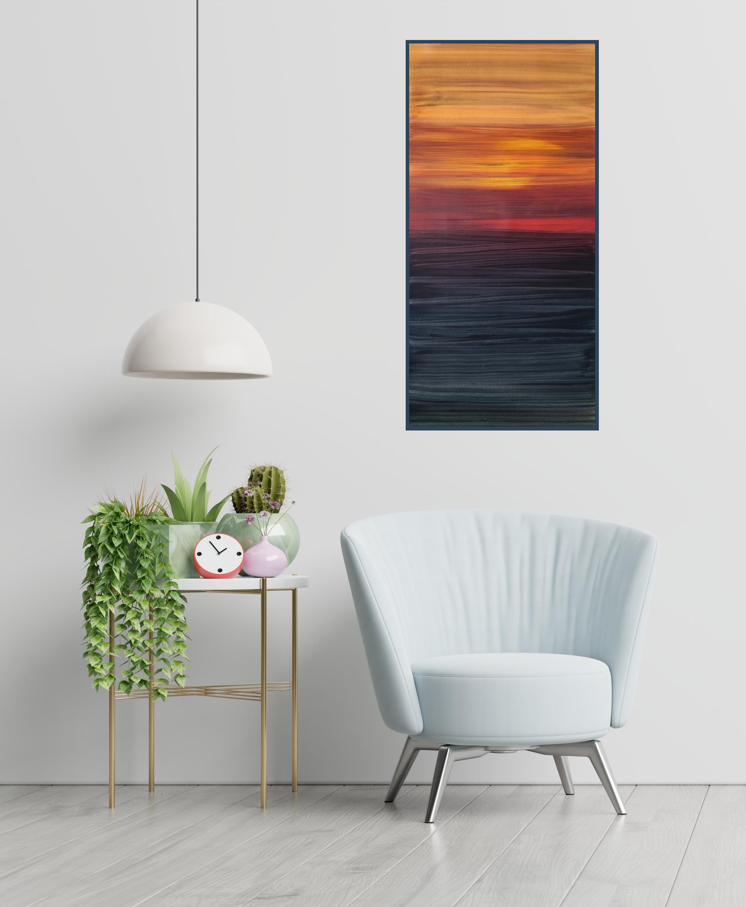 RIPOSARE AL TRAMONTO - Painting di Angel Rivas