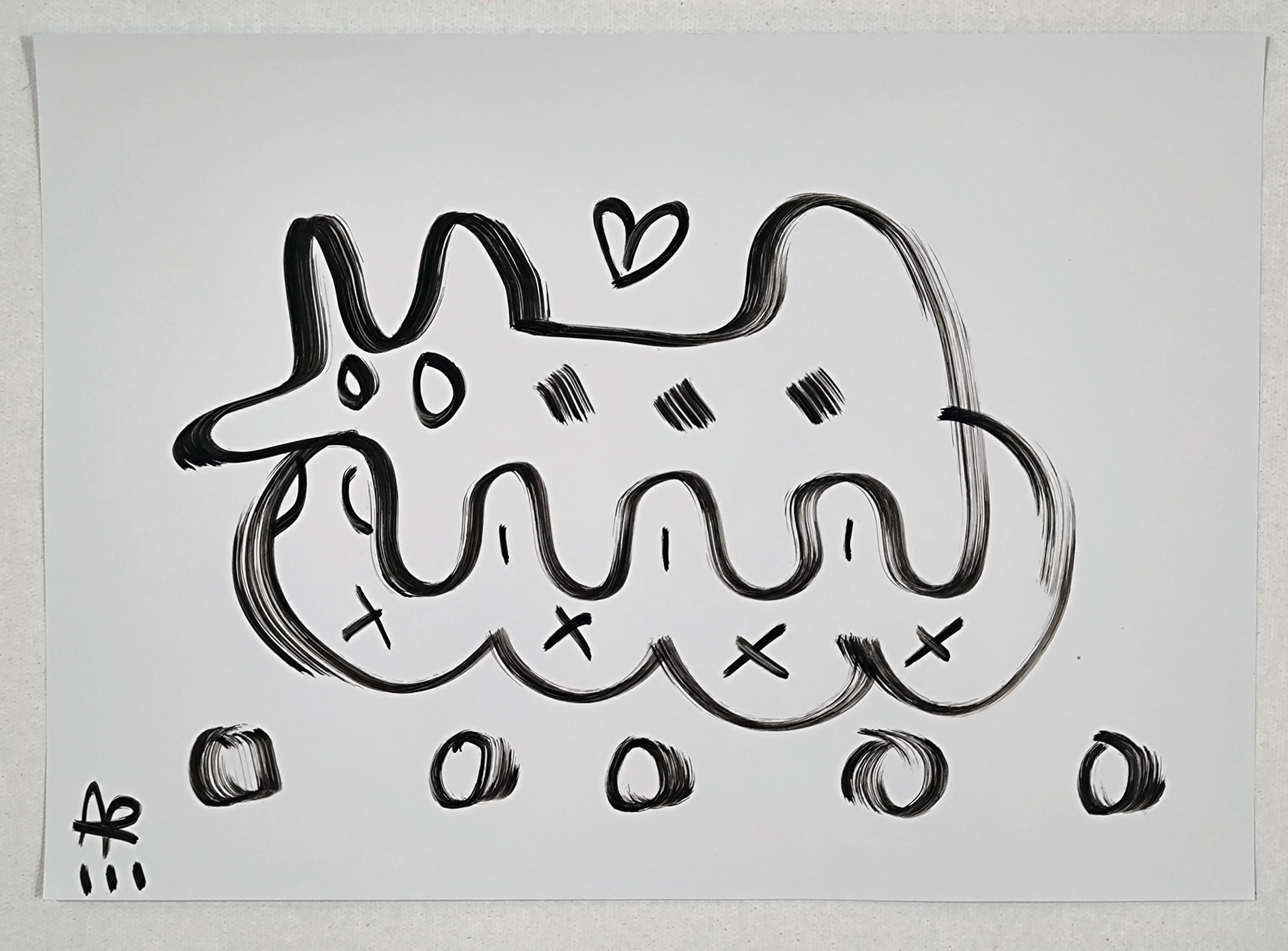 Marker & Acryl auf Papier

Versand gut geschützt, ungerahmt


