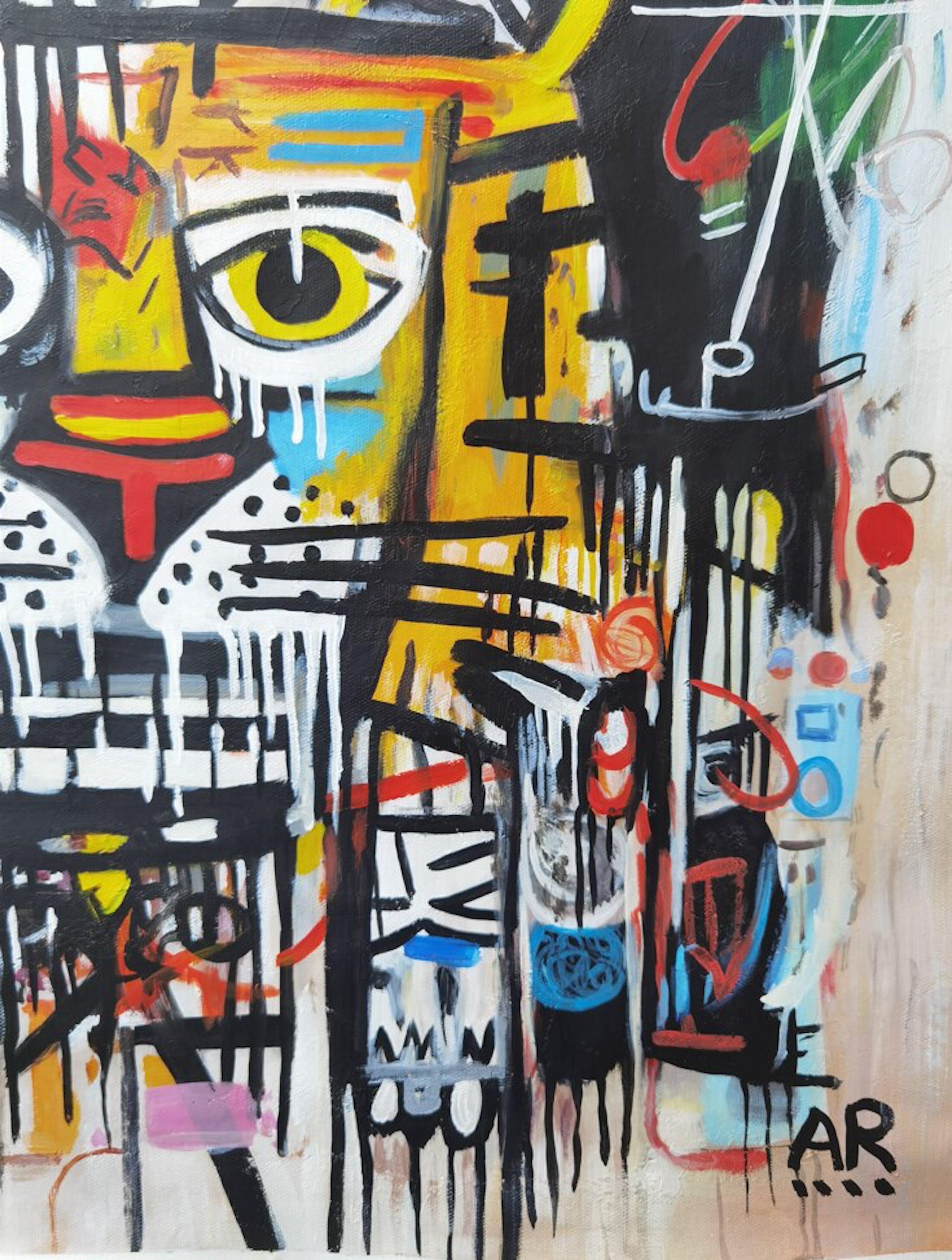 TIGRE - Painting Neoespressionismo di Angel Rivas