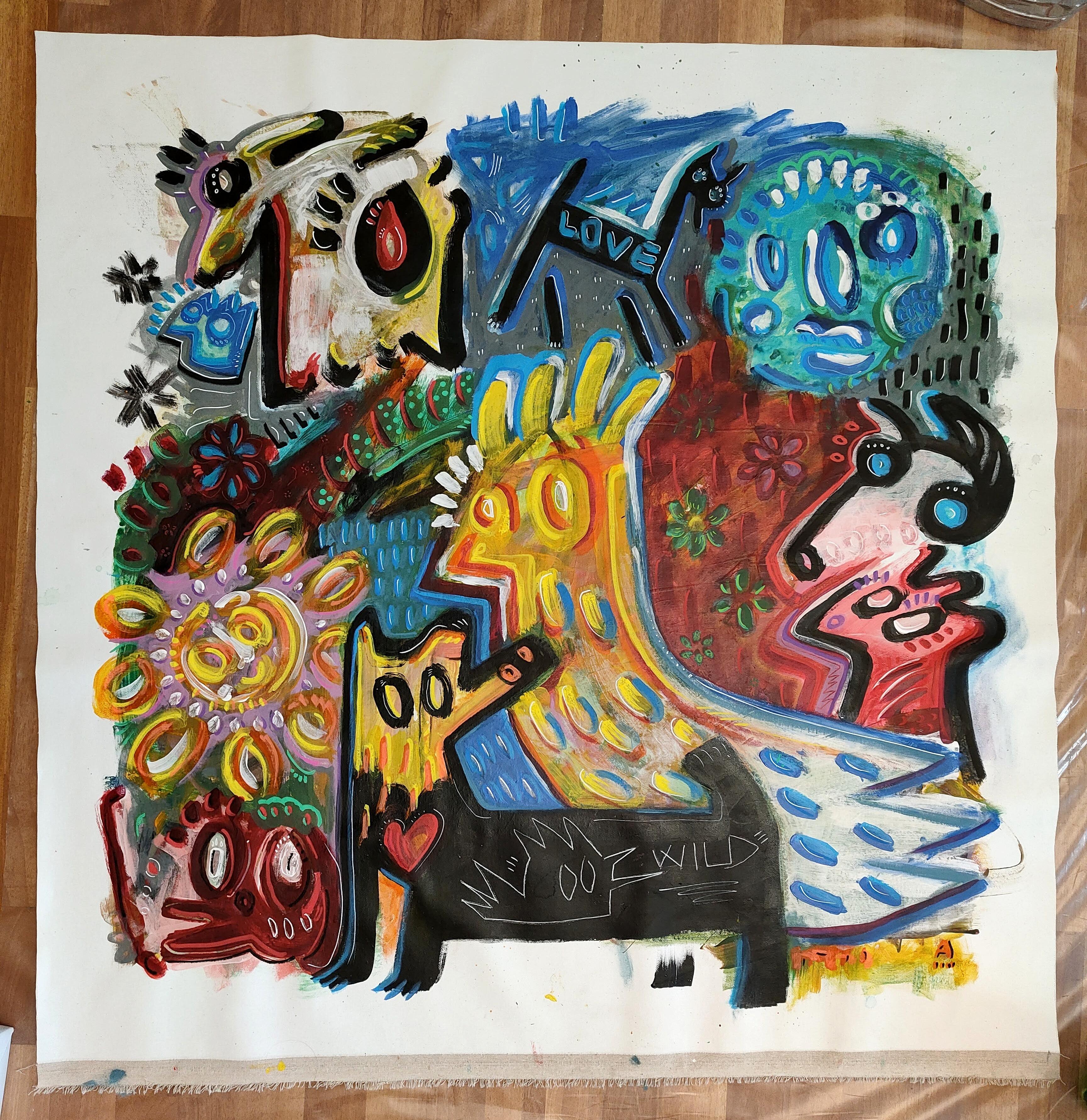 EN RETOUR, mais PAS MÉLANGÉ - Painting de Angel Rivas
