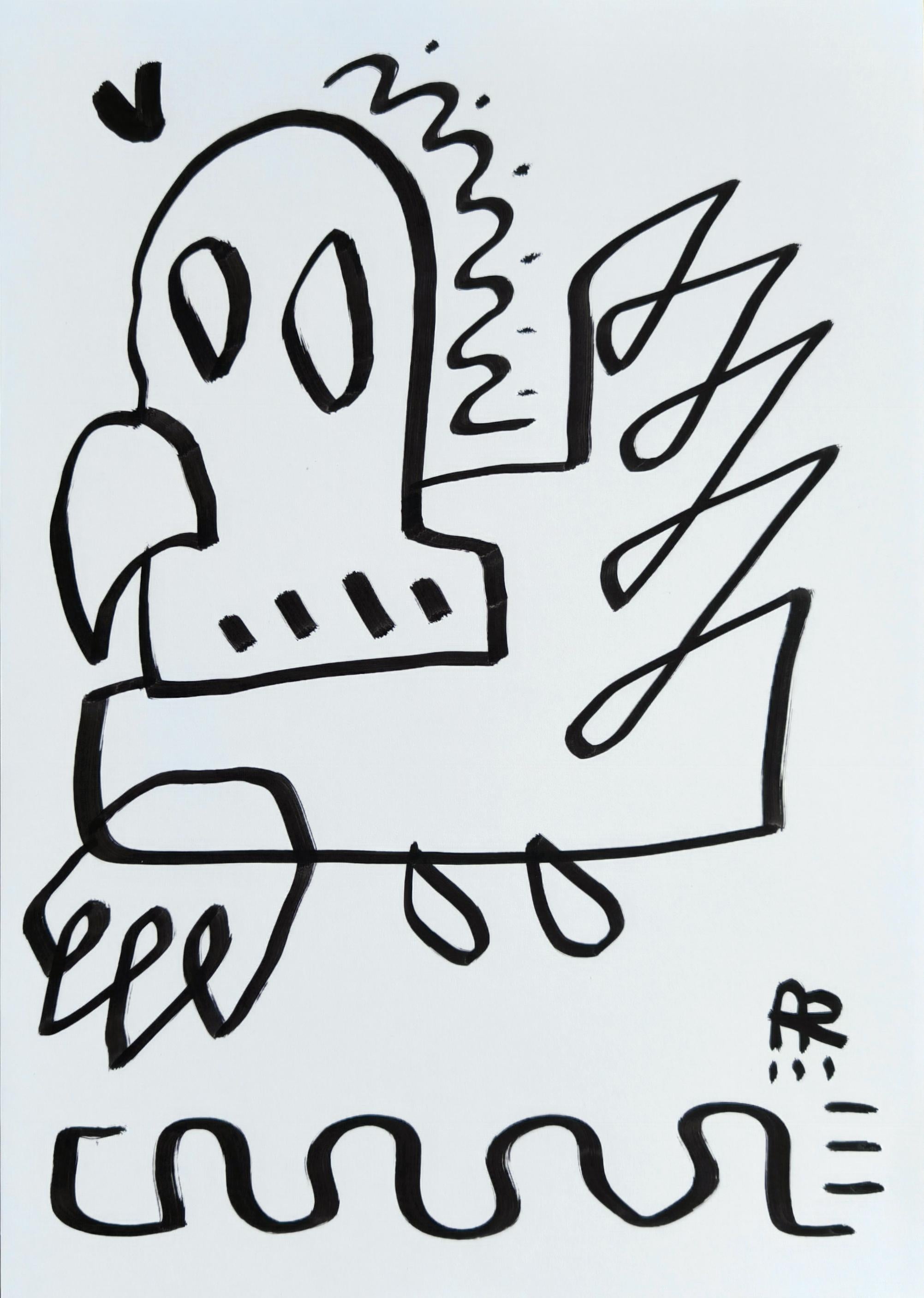 Angel Rivas Animal Painting - WILD BIRD