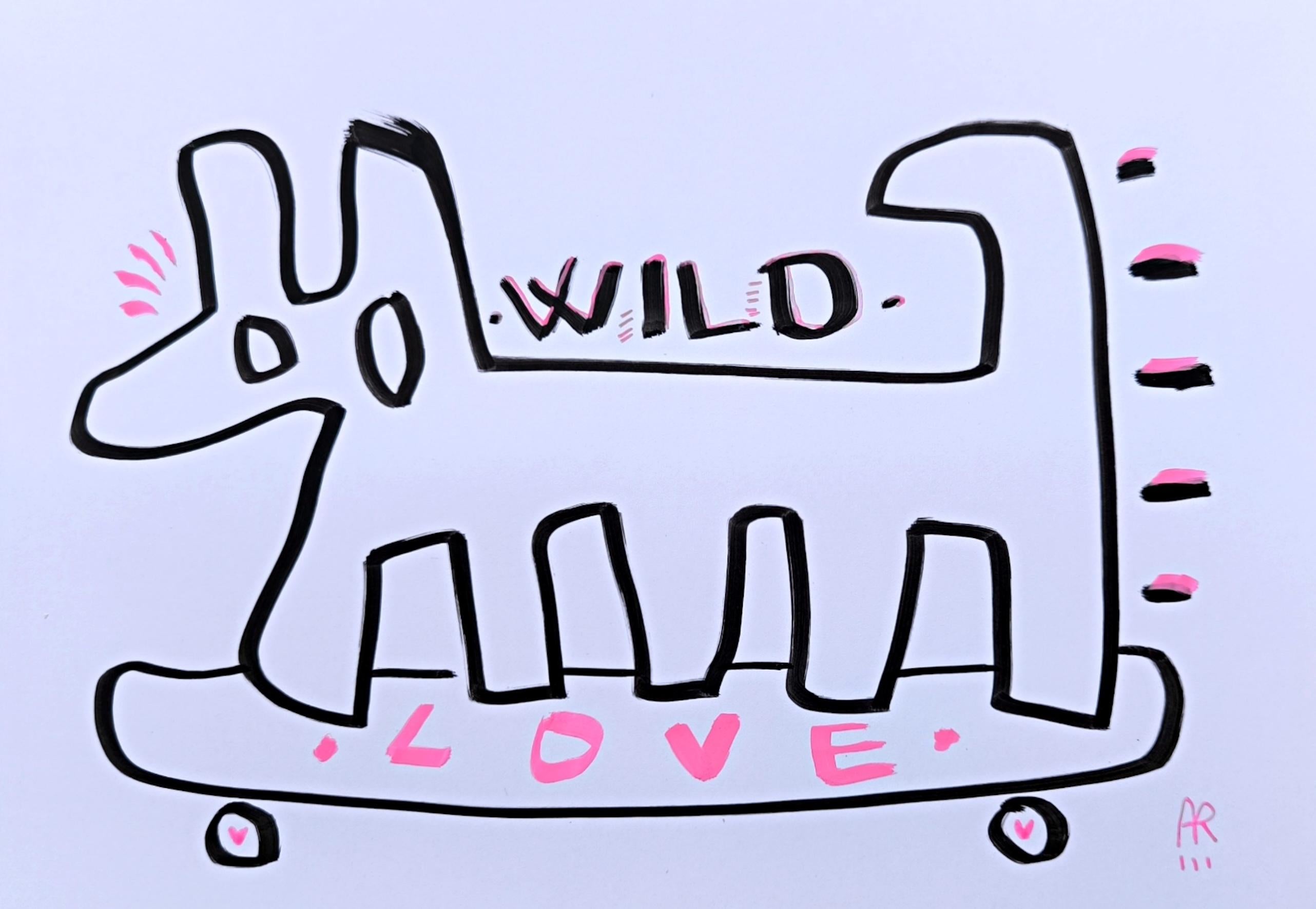Angel Rivas Figurative Painting - WILD DOG