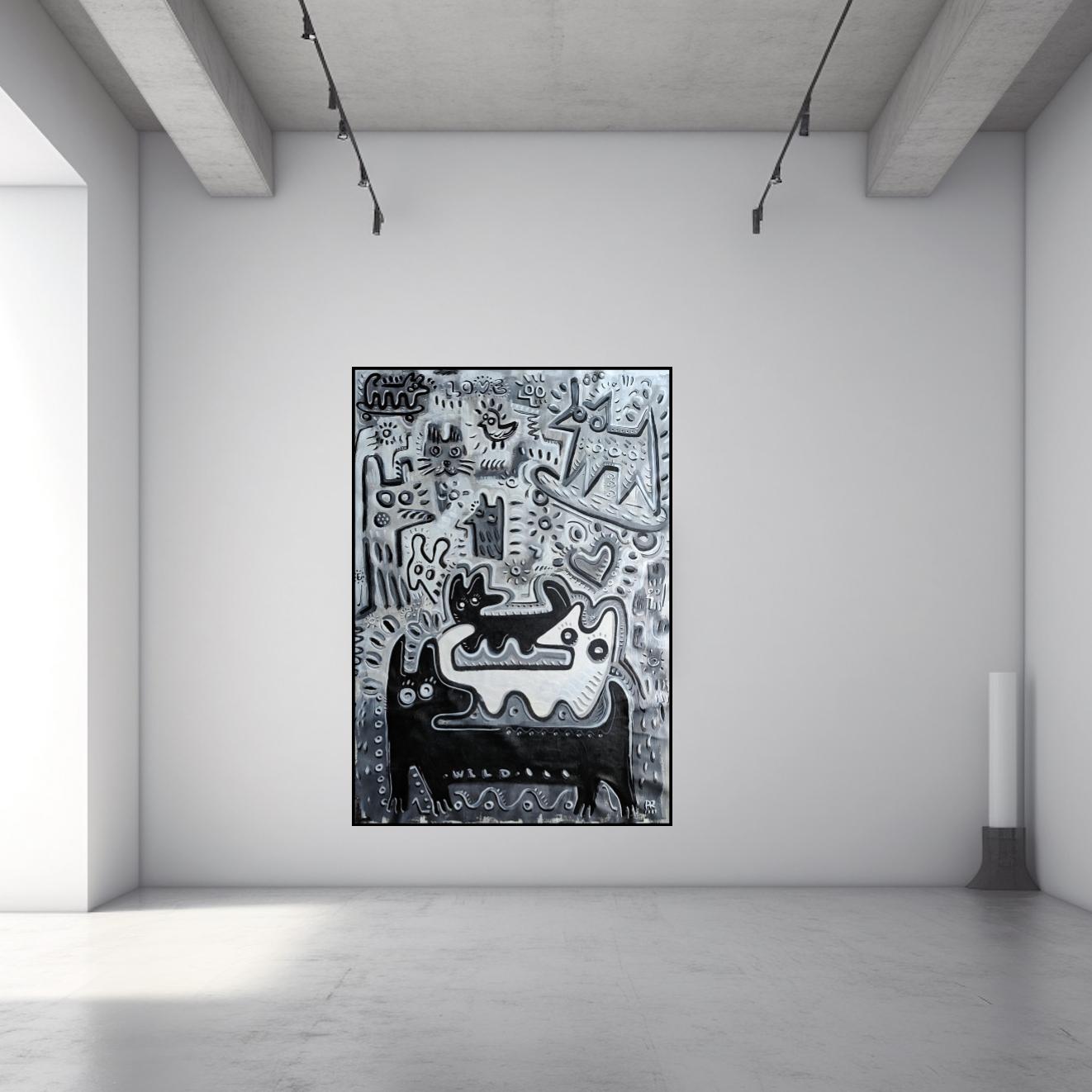 MONTAGNE DU CHIEN SAUVAGE - Painting de Angel Rivas