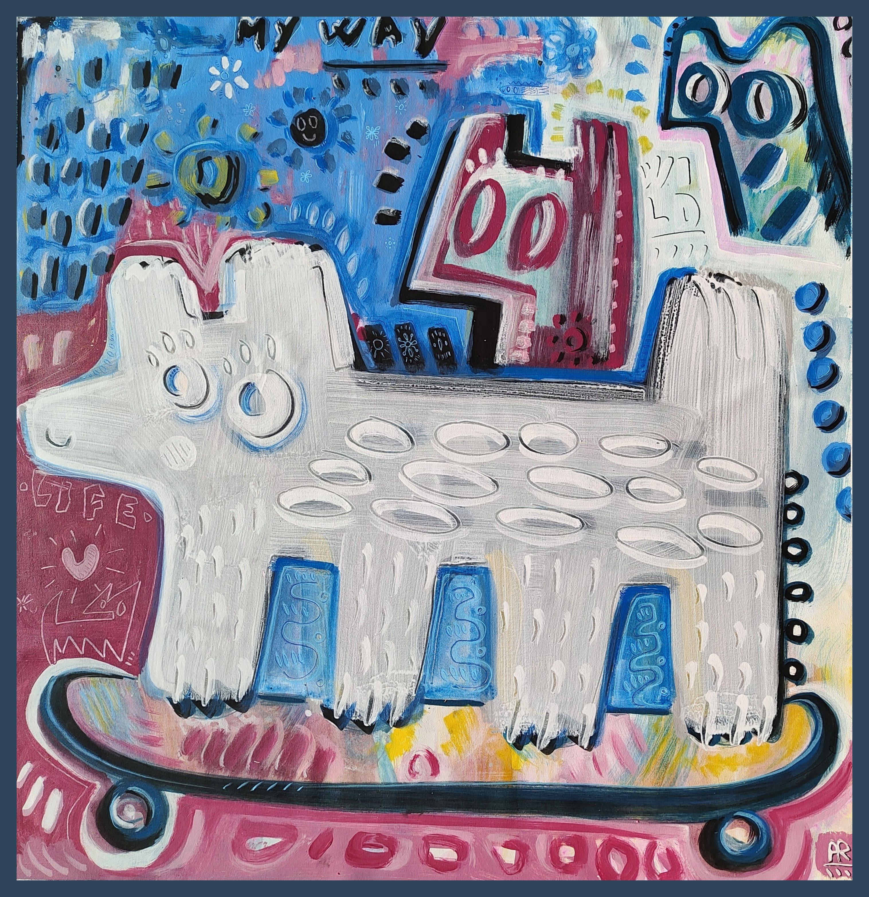 VITA SELVATICA - Painting Postmoderno di Angel Rivas