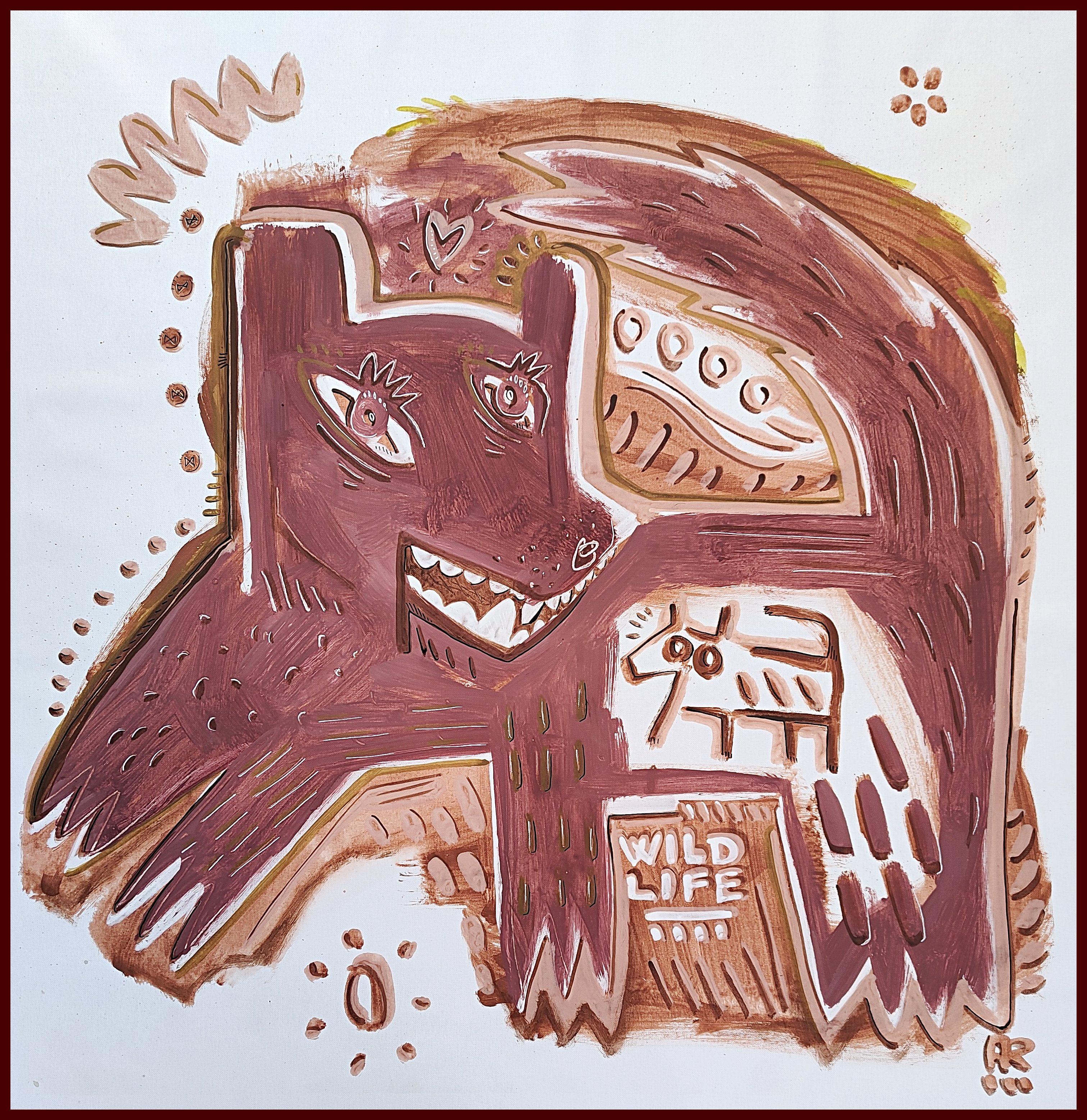 VIDA SILVESTRE, pintura sobre lienzo - Painting Posmoderno de Angel Rivas