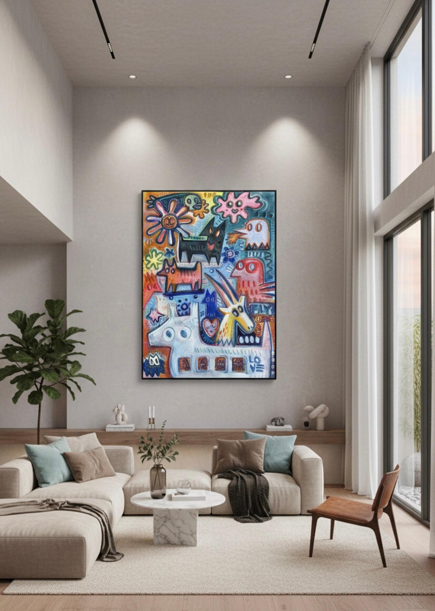 WILDE LIEBE – Painting von Angel Rivas
