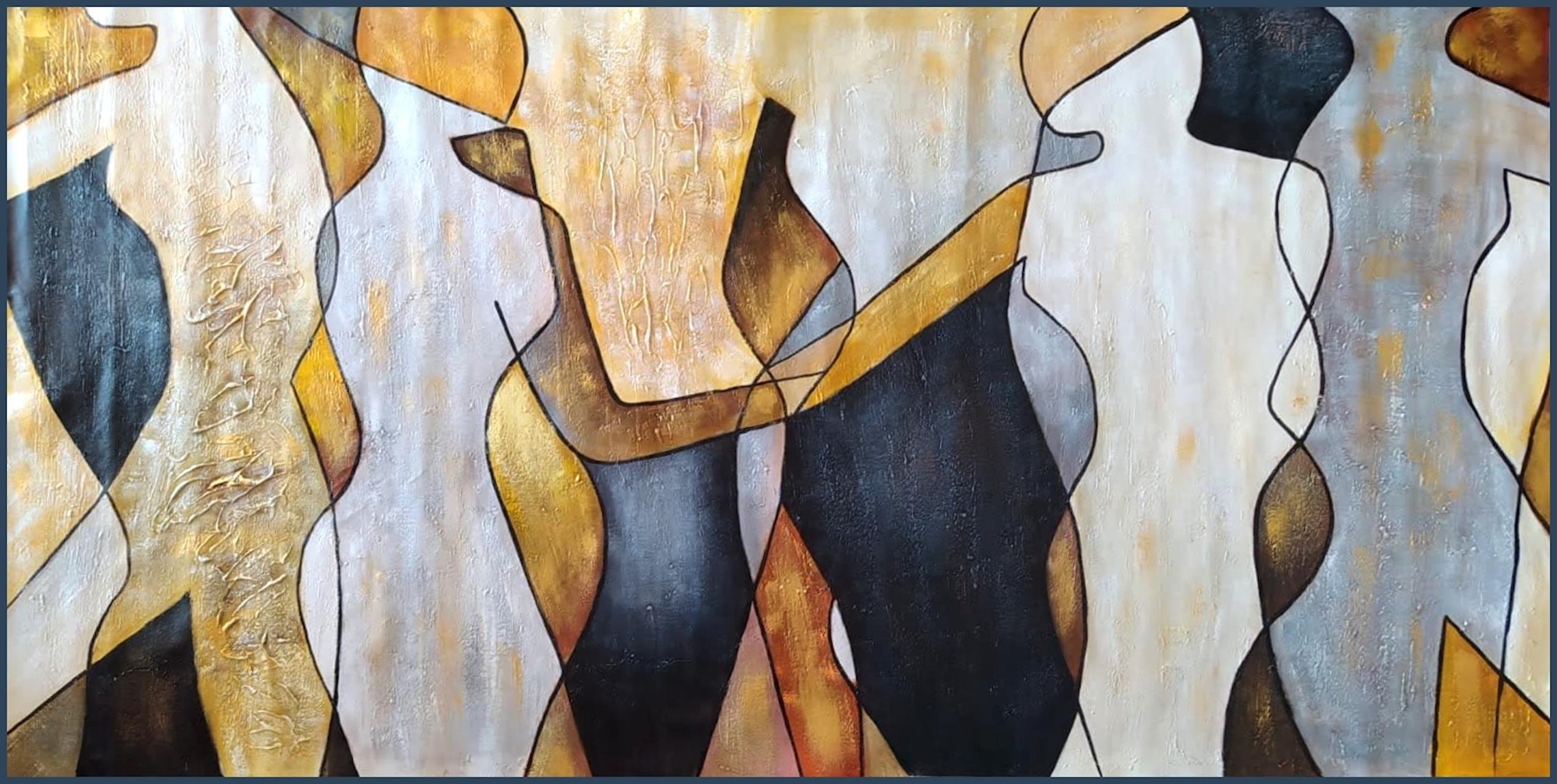 WOMENS DANCE - Painting by Angel Rivas
