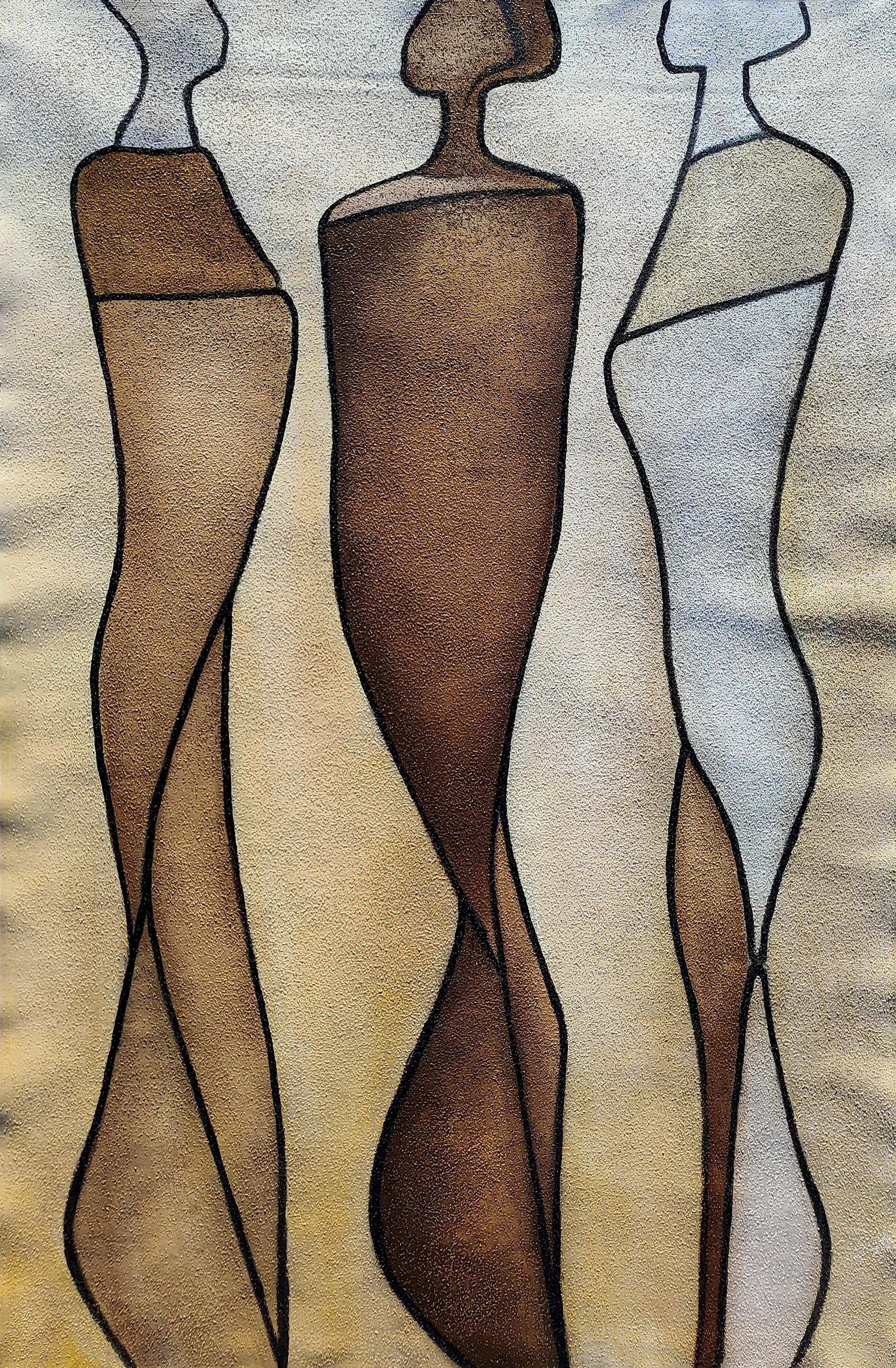 DANZA FEMENINA - Painting Moderno de Angel Rivas