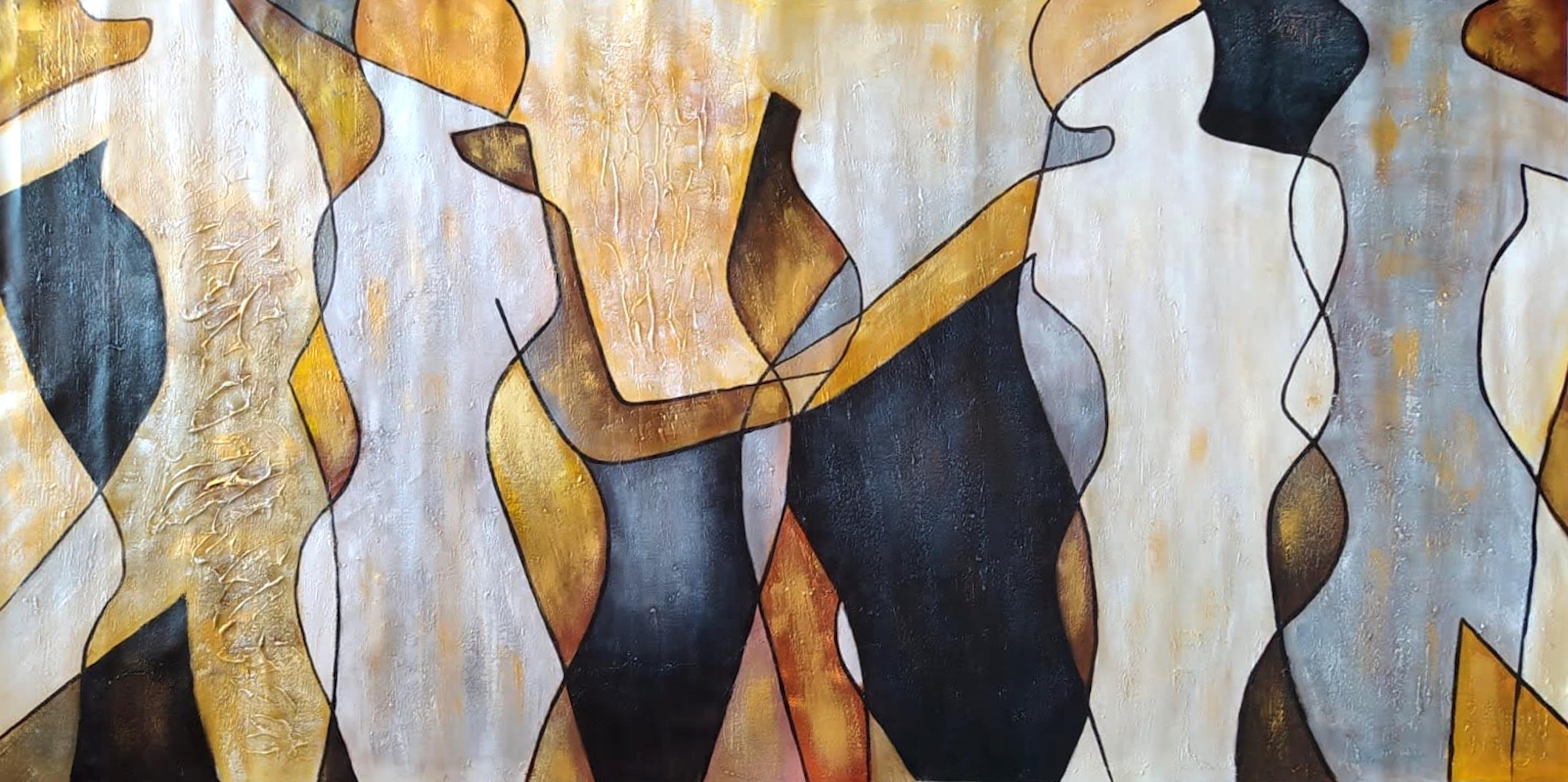 Angel Rivas Abstract Painting - WOMENS DANCE