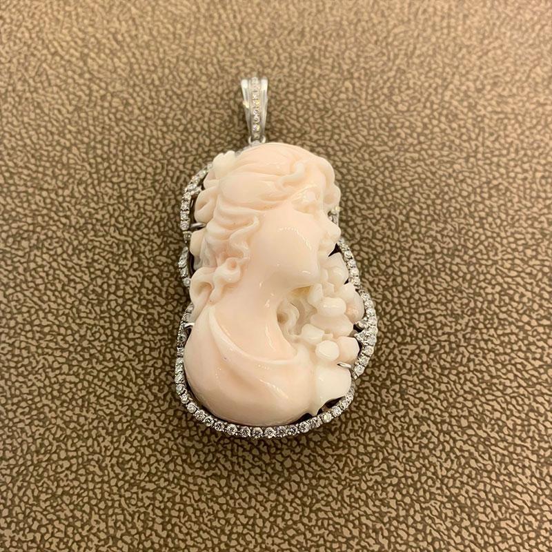 angel skin coral cameo