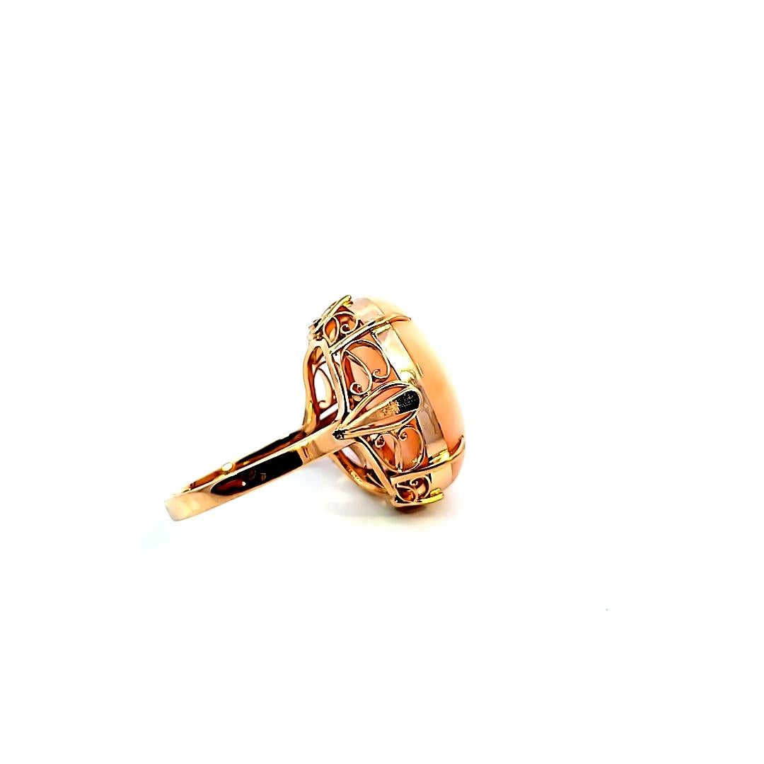 Women's or Men's Angel Skin Coral Ring