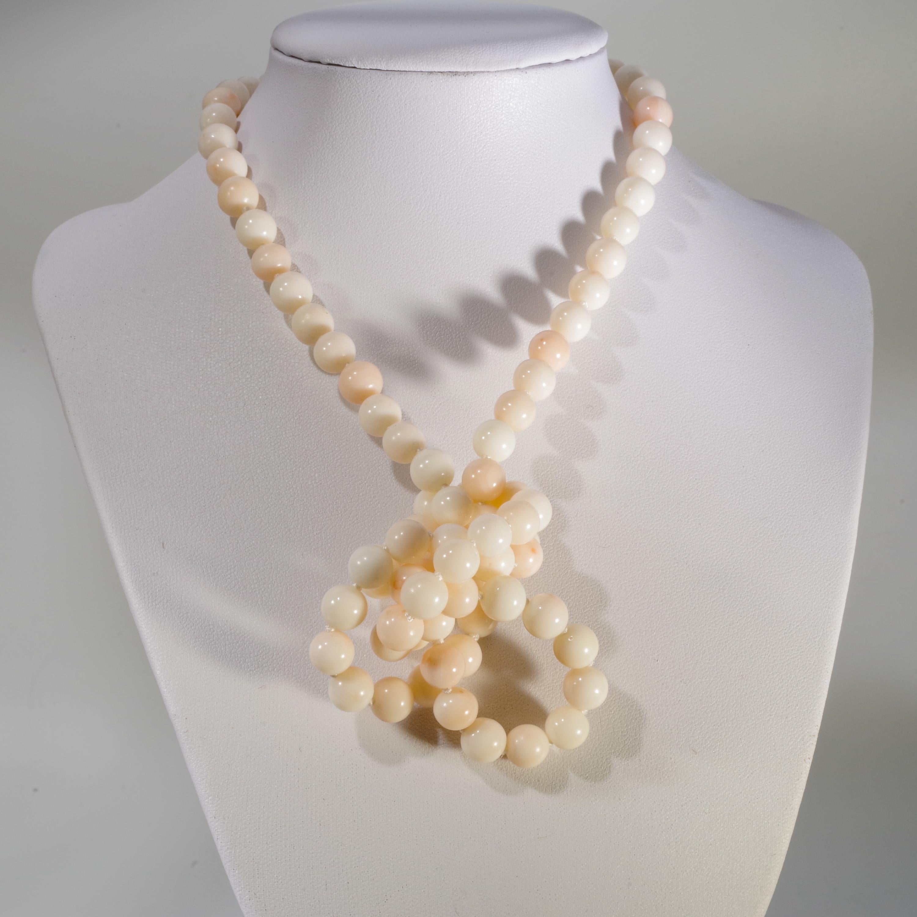 Bead Angel Skin Precious Coral Necklace