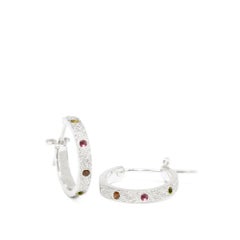 Angel Wings Multi Tourmaline Earrings