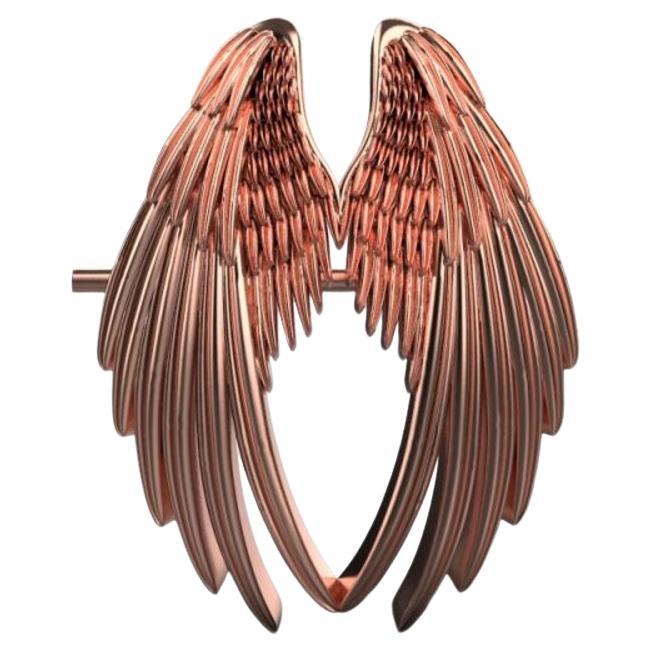Angel Wings Brooch, 18K Rose Gold For Sale