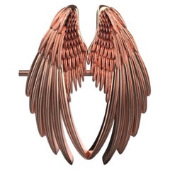Angel Wings Brooch, 18K Rose Gold
