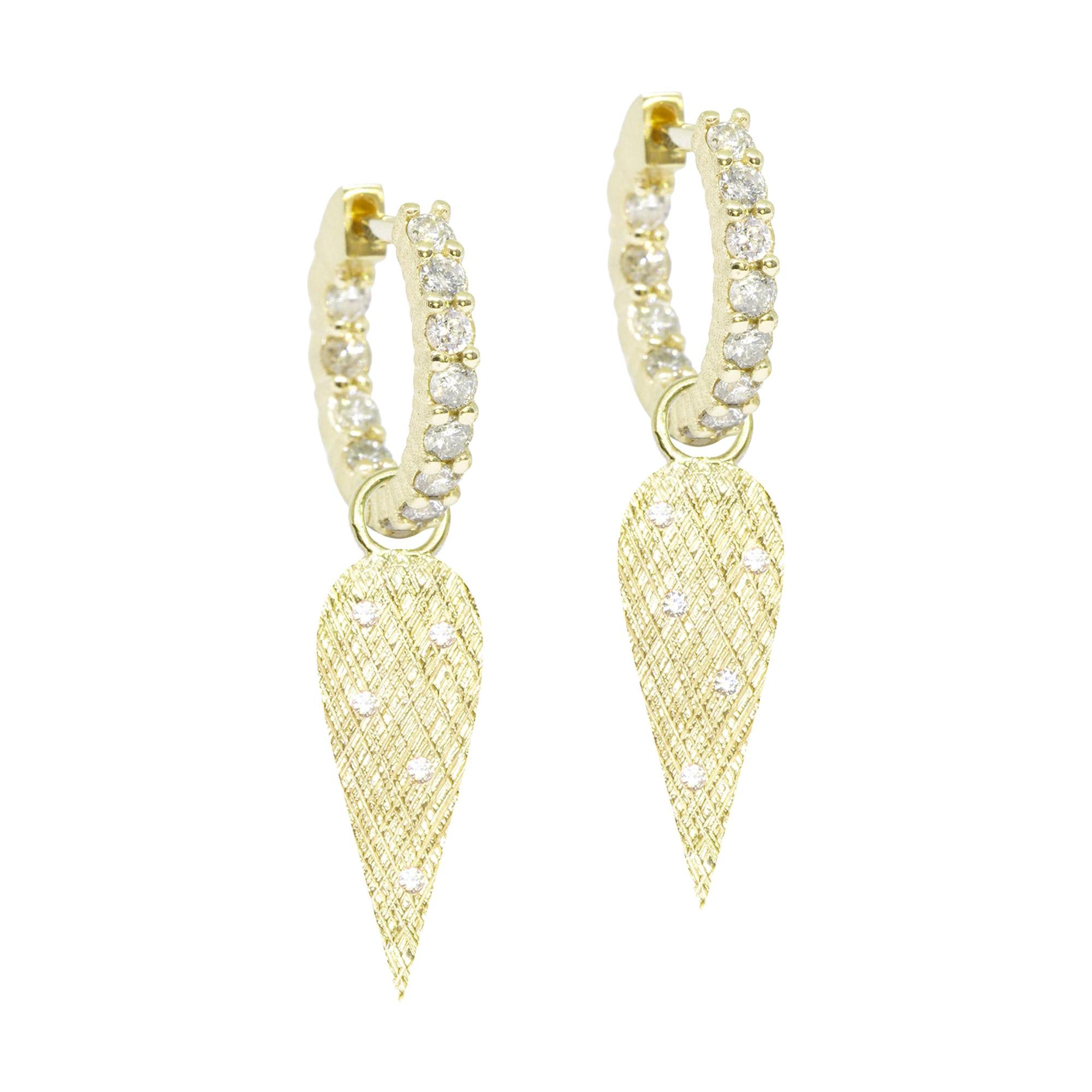 Angel Wings Diamond Convertible 18 Karat Gold Earrings