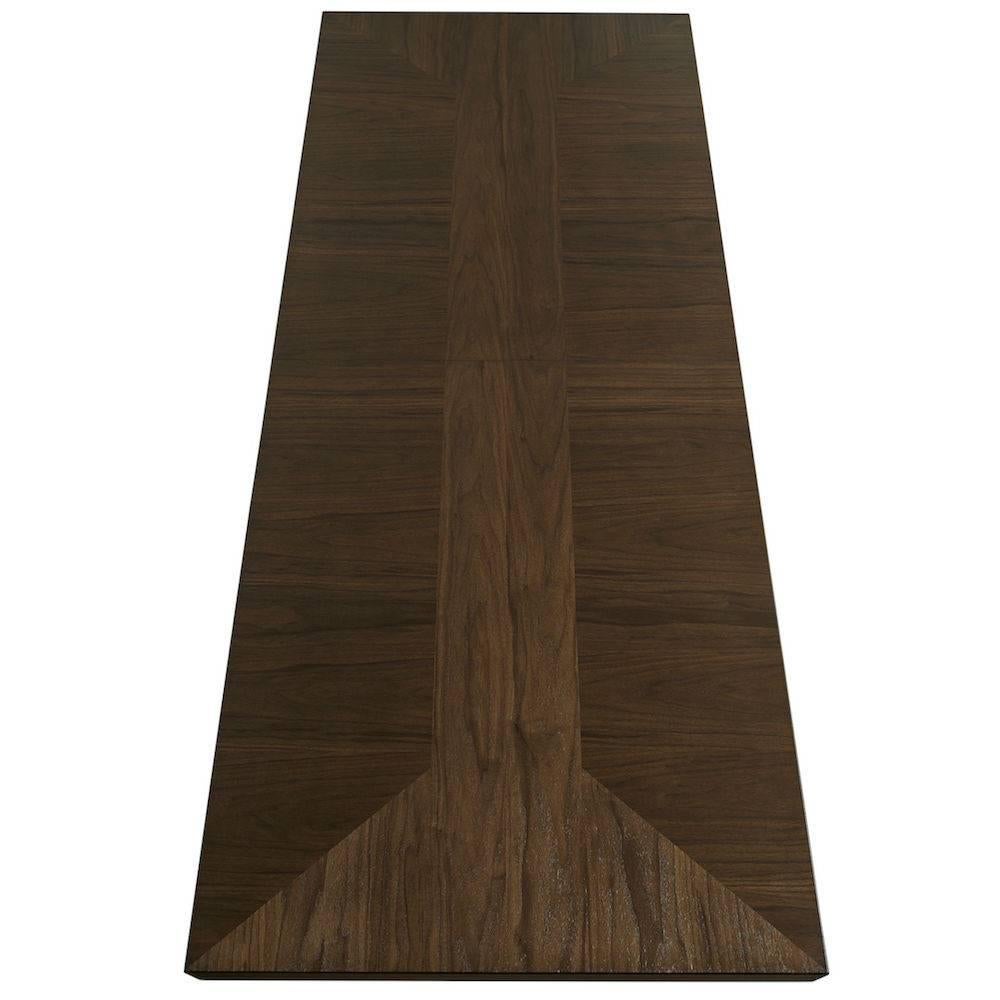 American Angela Adams Double Bonfire Dining Table, Ash, Seats 12, Handcrafted, Modern For Sale