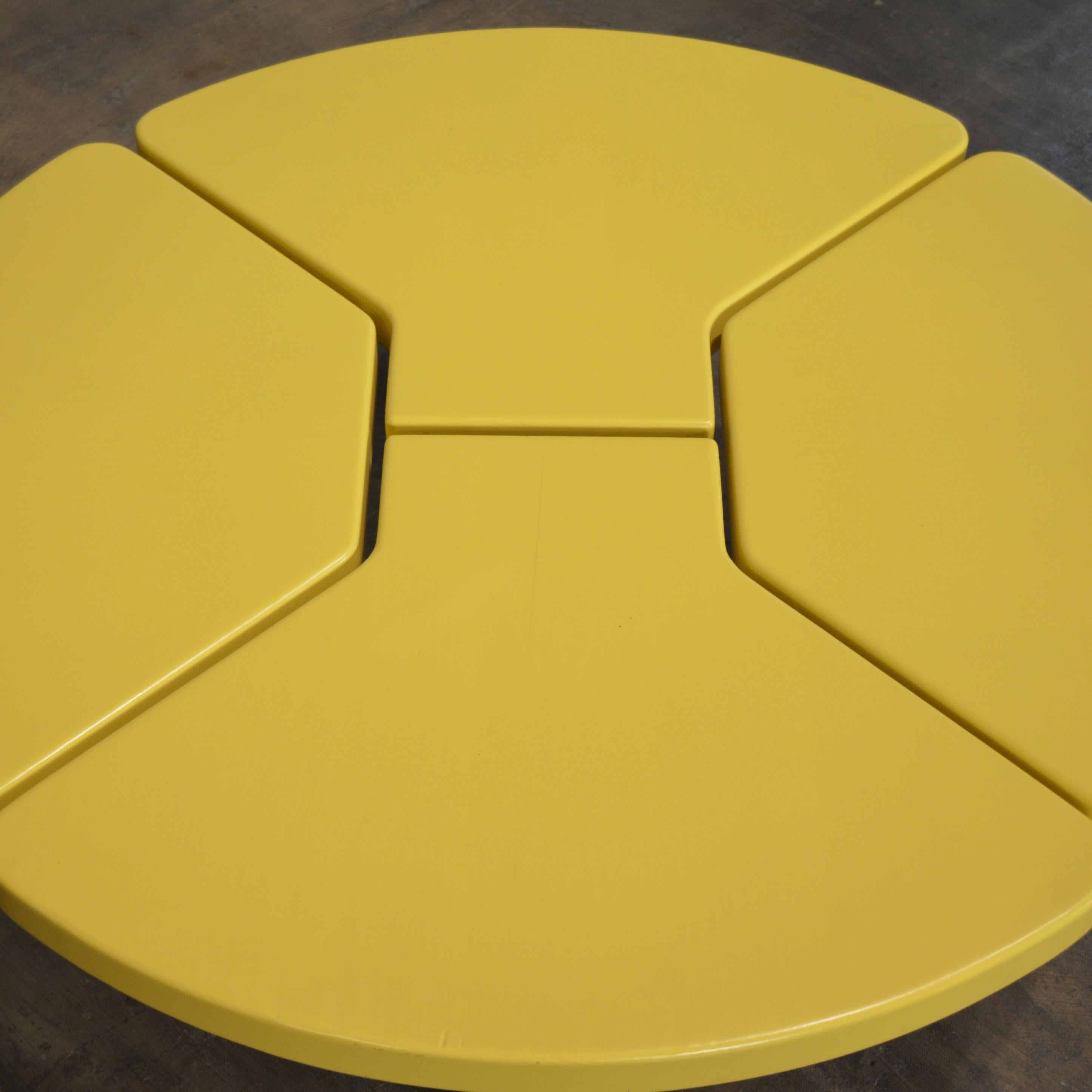 Angela Adams Mod Pod Coffee Table in Chartreuse For Sale 2