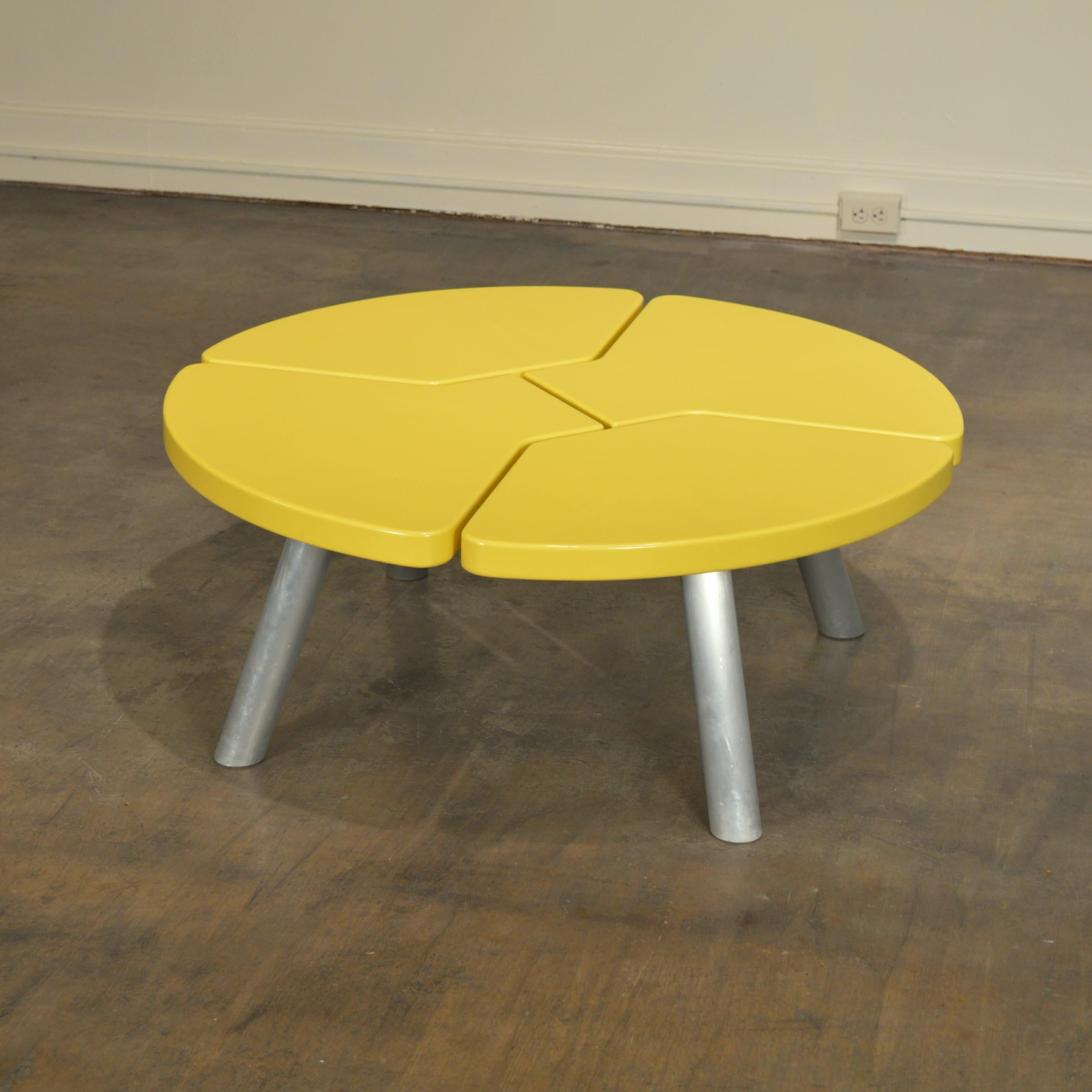 Angela Adams Mod Pod Coffee Table in Chartreuse For Sale 6