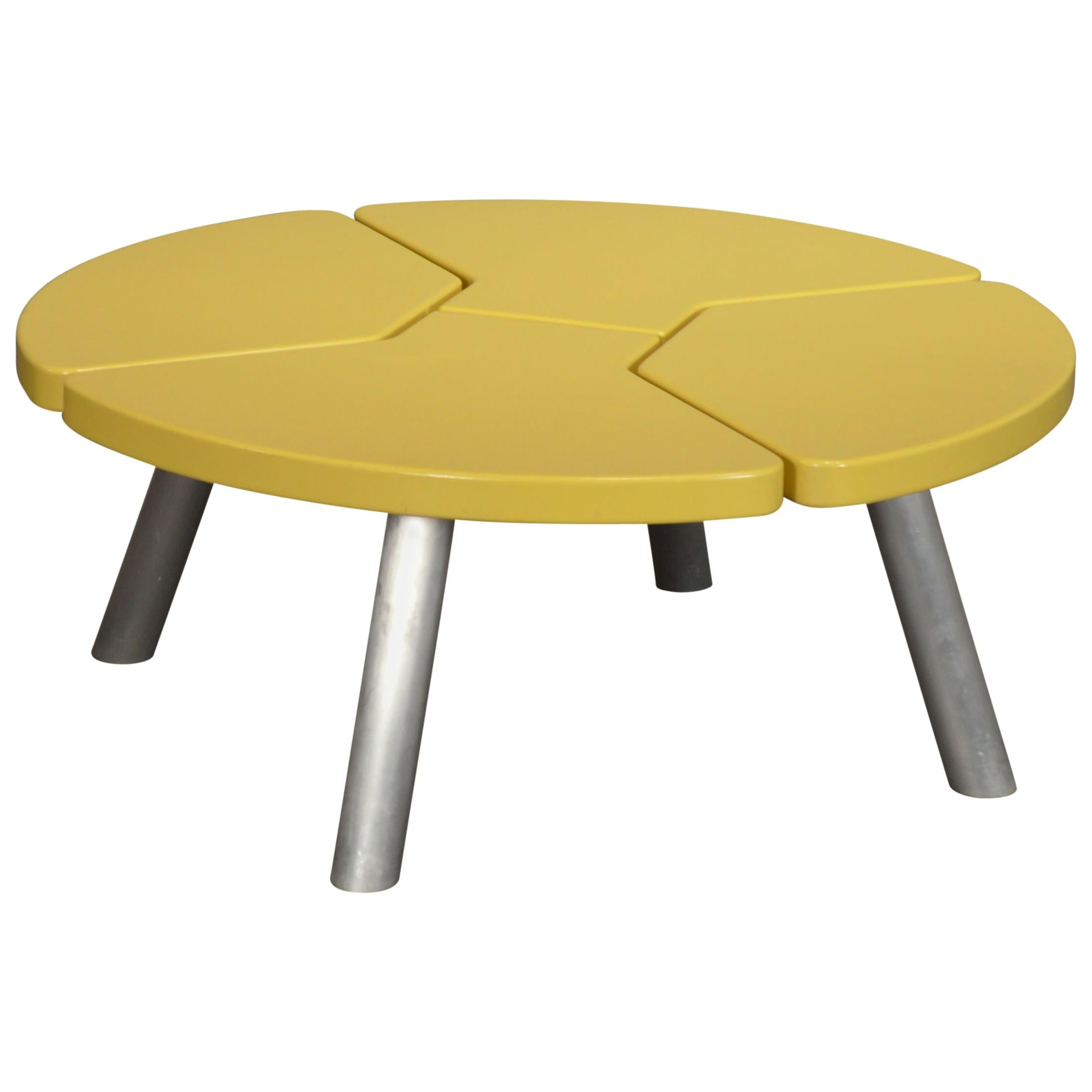 Angela Adams Mod Pod Coffee Table in Chartreuse For Sale