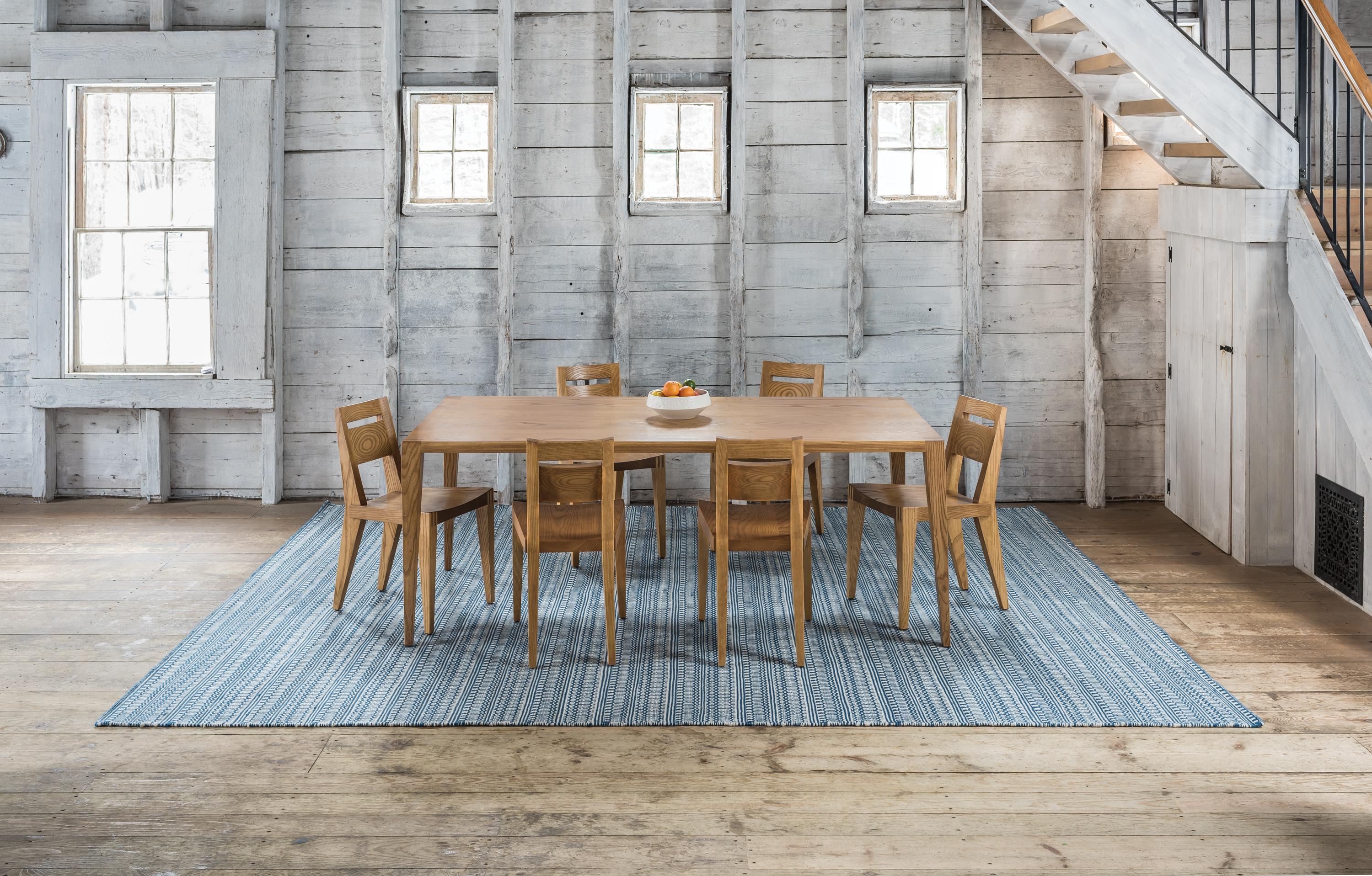 Pure and simple. The Tula dining table exemplifies the power of simplicity, while celebrating traditional craftsmanship and understated design. Solid wood construction exudes a soulful, hearty confidence, while exposed bridal joinery highlights our