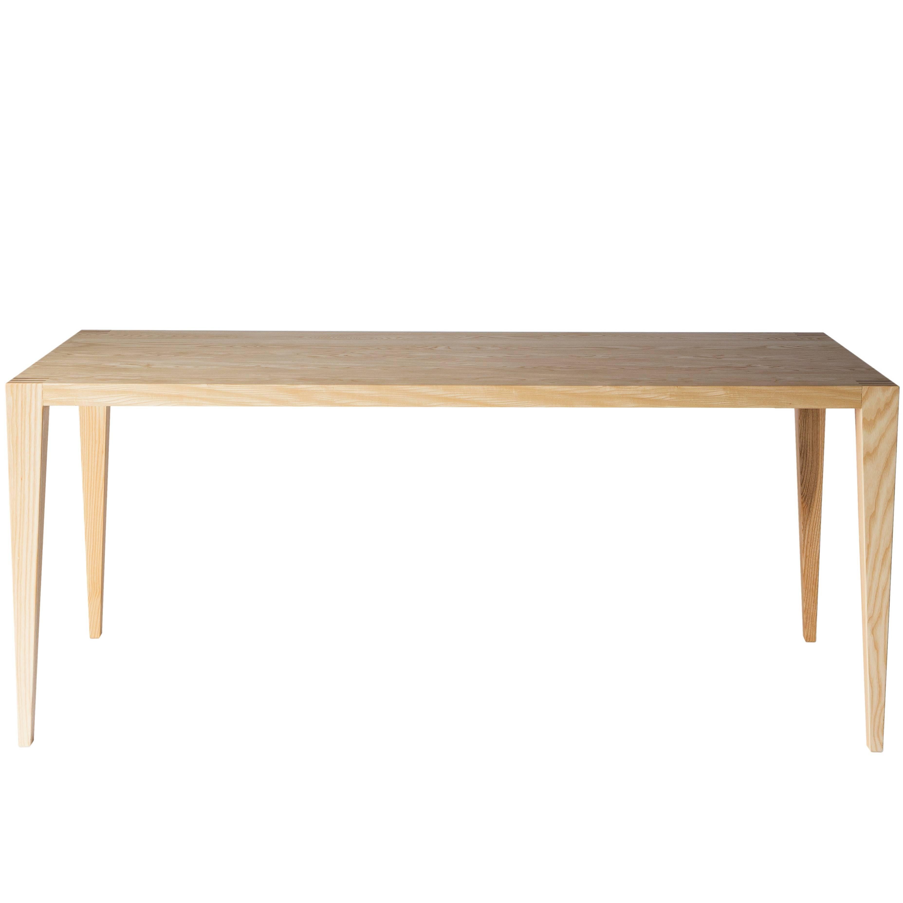 Angela Adams Tula Dining Table in Ash / Natural, Seats Six, Handcrafted, Modern For Sale