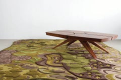 Angela Adams Woodland, Forest Floor, Green Rug, 100% Wool, Handcrafted, Modern