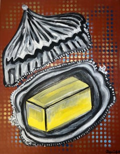 "Butter Me Up" Acrylic Painting 28" x 20" inch by Angela Afifi