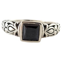 Angela by John Hardy Sterling Silver Black Onyx Ring Size 9 #17886