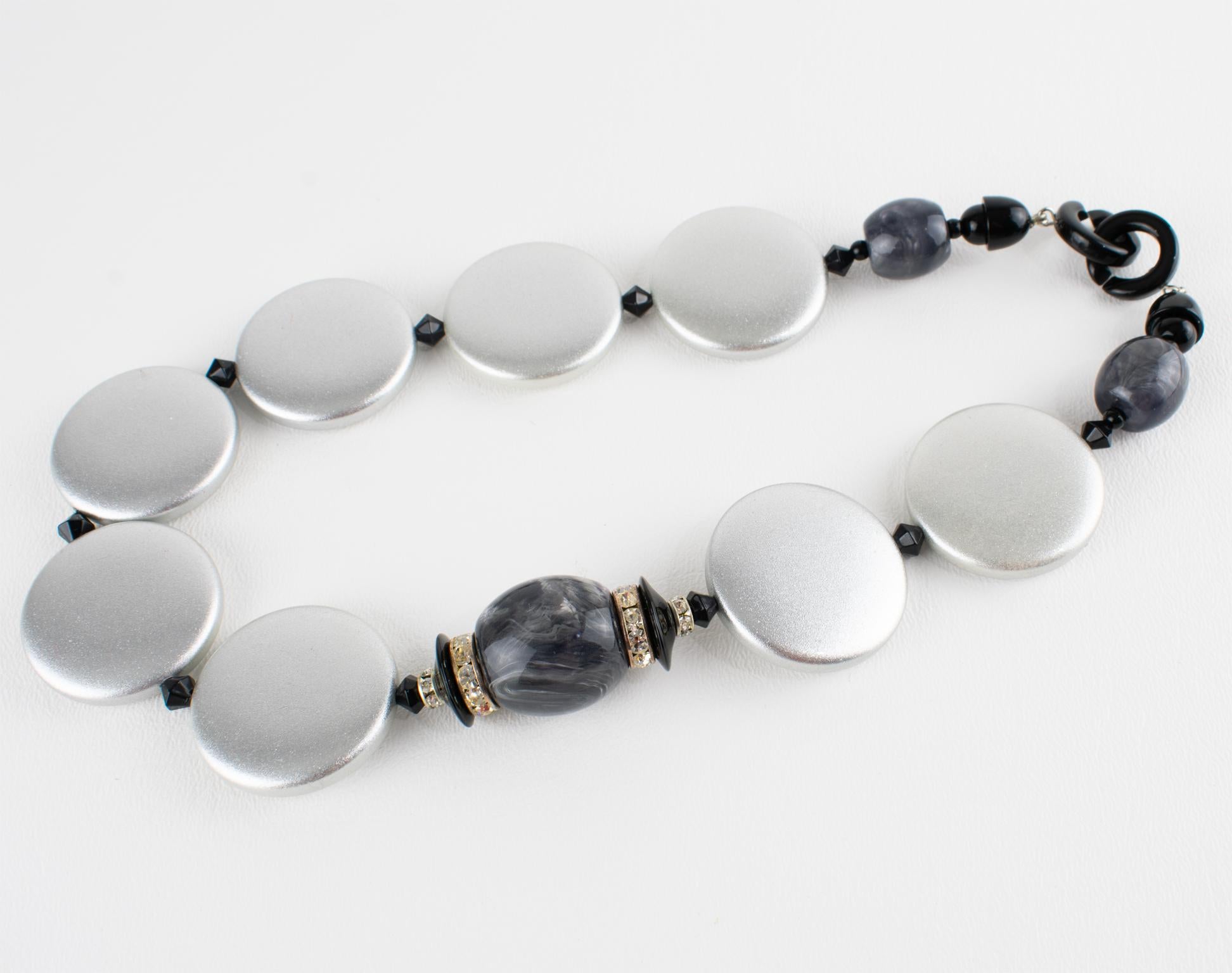 Angela Caputi Collana in resina d'argento perlata in vendita 2