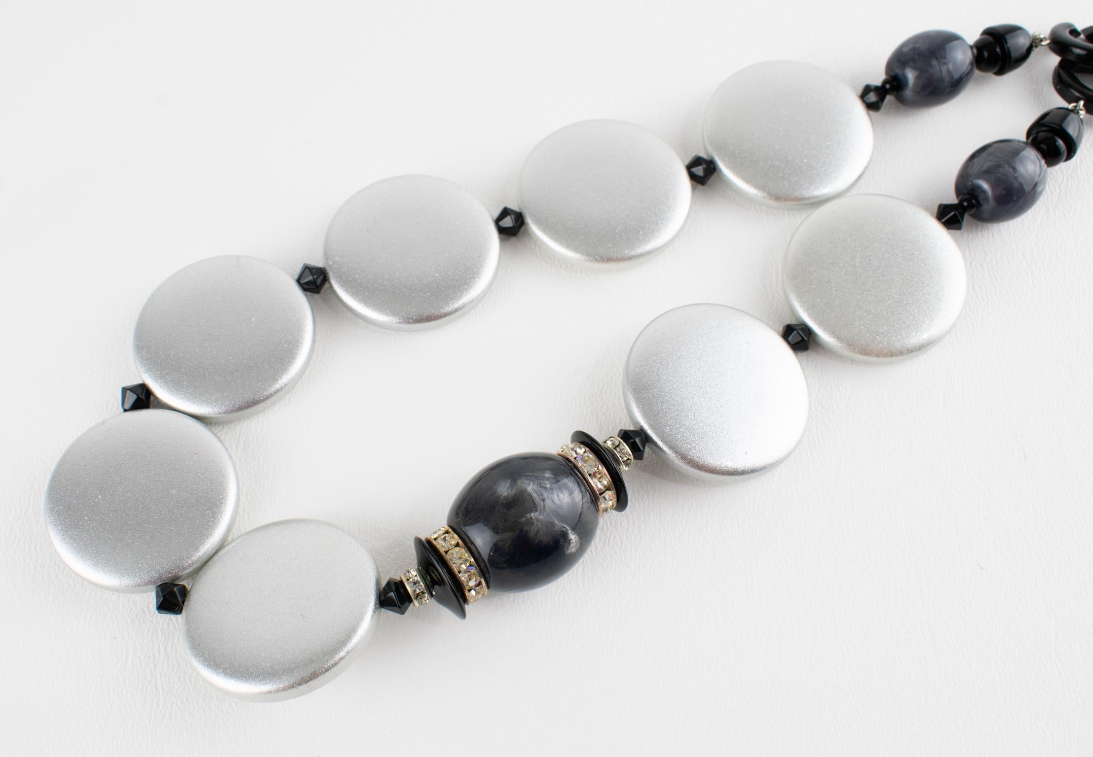 Angela Caputi Collana in resina d'argento perlata in vendita 4