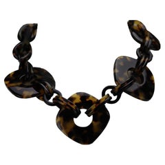 Angela Caputi Tortoiseshell Chain Necklace