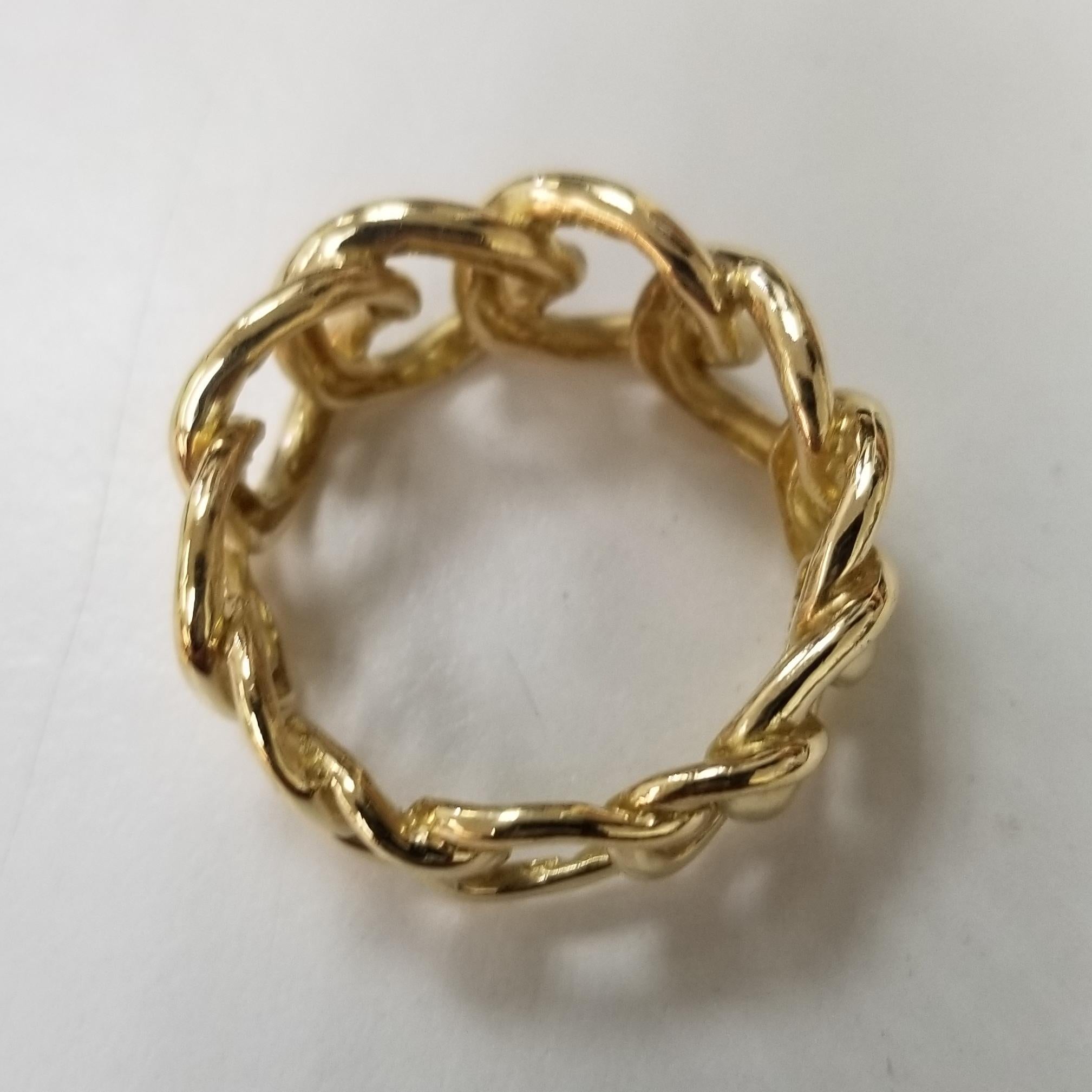 Angela Cummings 18 Karat Yellow Gold Graduating Circle Ring In Excellent Condition In Los Angeles, CA