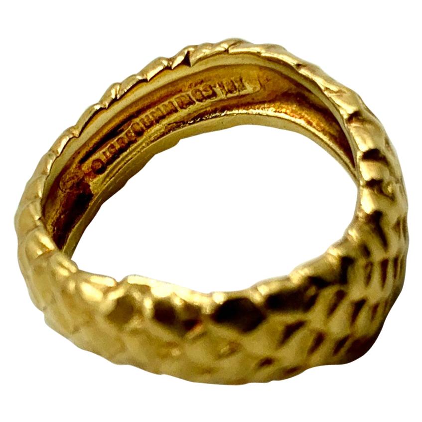 Angela Cummings 18K Yellow Gold Sinuous Snake Ring en Bueno estado para la venta en New York, NY