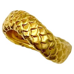 Angela Cummings 18K Yellow Gold Sinuous Snake Ring