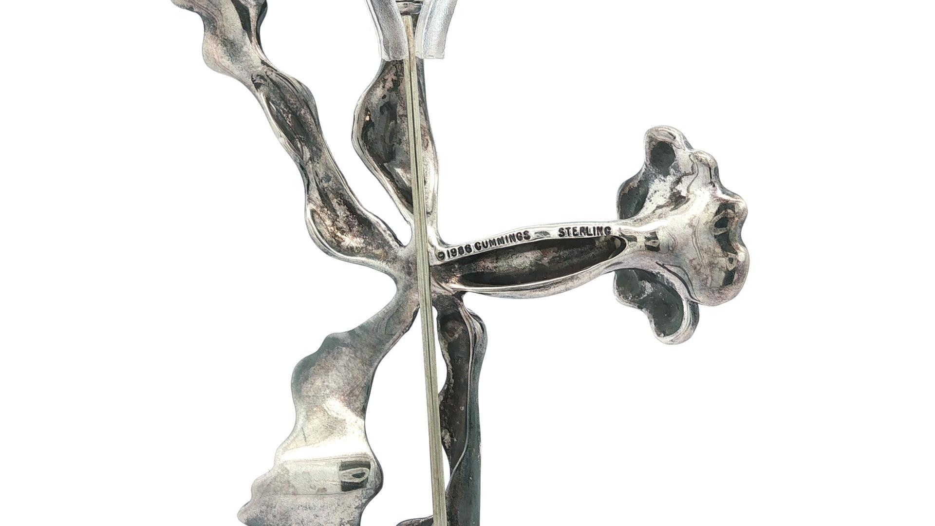 MATERIAL: Sterling Silber .925
Gesamtgewicht: 14,45 Gramm
Gesamthöhe: 43,6 mm (1,7