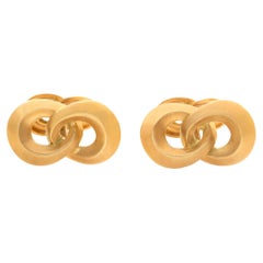 Angela Cummings 1988, double knots 18K yellow gold cufflinks.