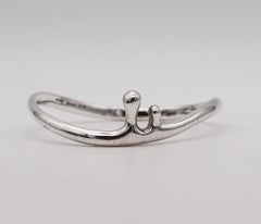 Angela Cummings 1995 Studio gedrehter skulpturaler Armreif aus 925 Sterlingsilber