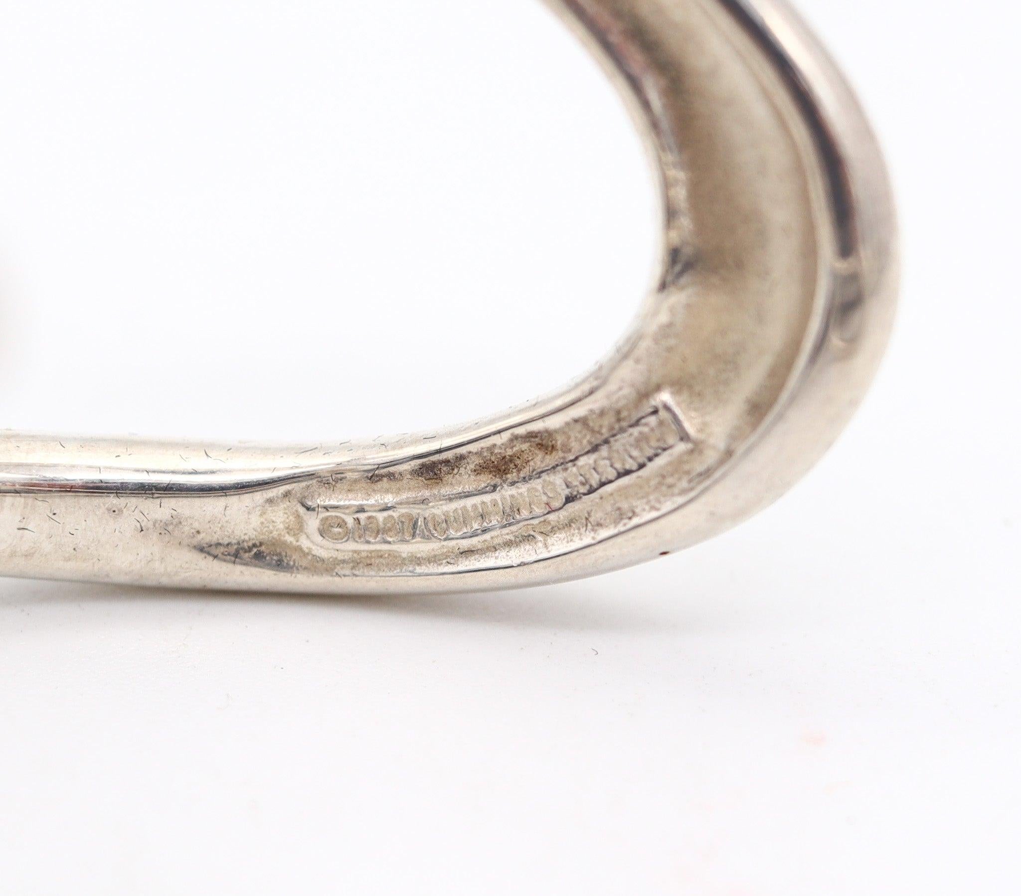 ANGELA CUMMINGS 1997 Studio Twisted Sculptural Bracelet In .925 Sterling Silver For Sale 1
