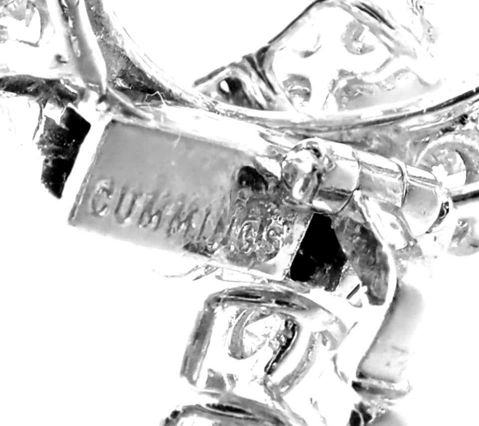Angela Cummings 34 Carat Diamond Swirl Platinum Necklace For Sale 2